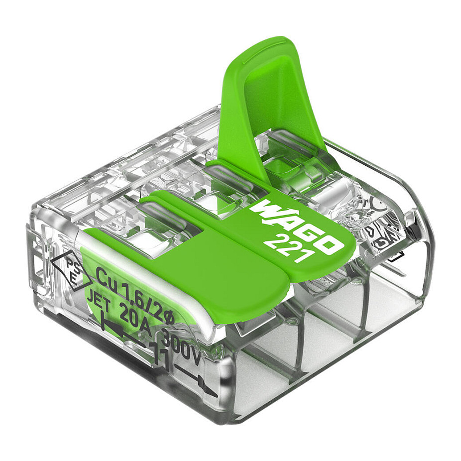 Wago Serie 221 - 3*4mm (50 StÃ¼ck) Green Range-3