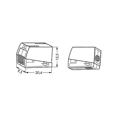 Wago Serie 224 - 2*2,5mm (100 StÃ¼ck)-1
