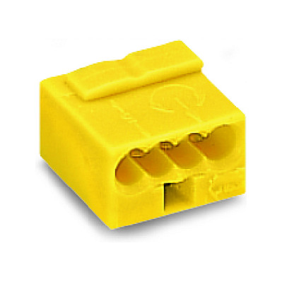 Wago Serie 243- 4-Leiter-Micro-Klemme (100 StÃ¼ck) gelb-0