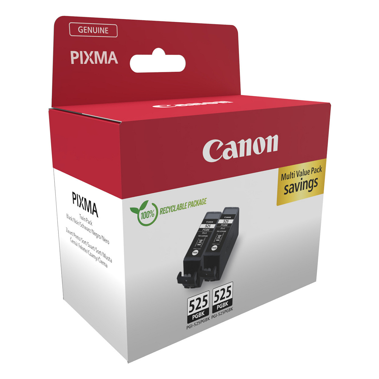 Canon 4529B017 2x Druckerpatrone schwarz PGI 525PGBK-1