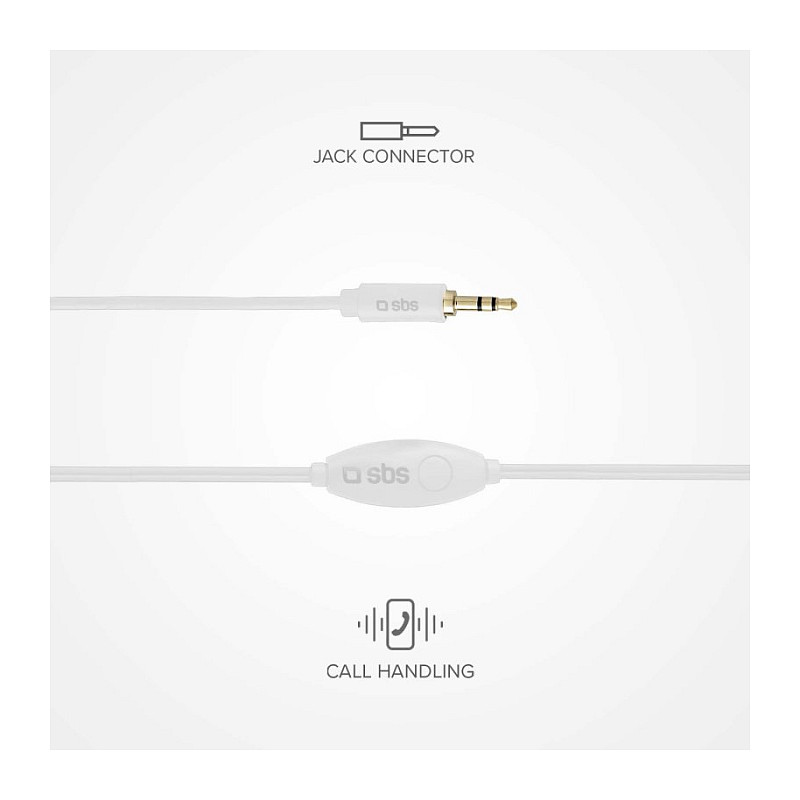 Slušalice SBS Mix 10 (3.5 mm, mikrofon, bijela)-2