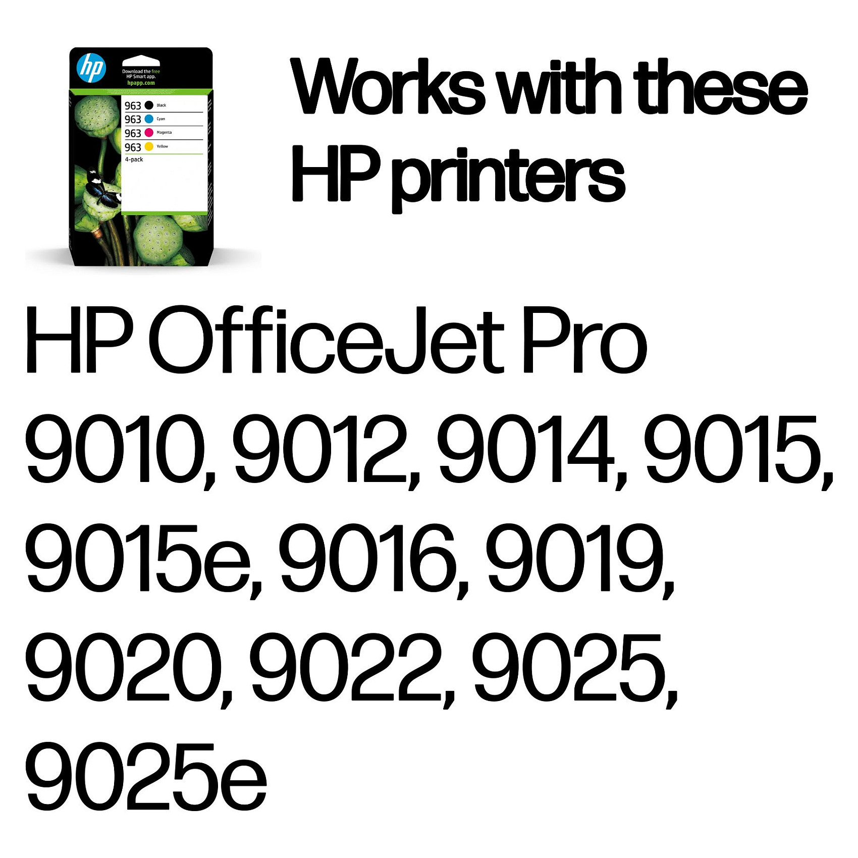 HP 963 CMYK Original Ink Cartridge 4-Pack-1