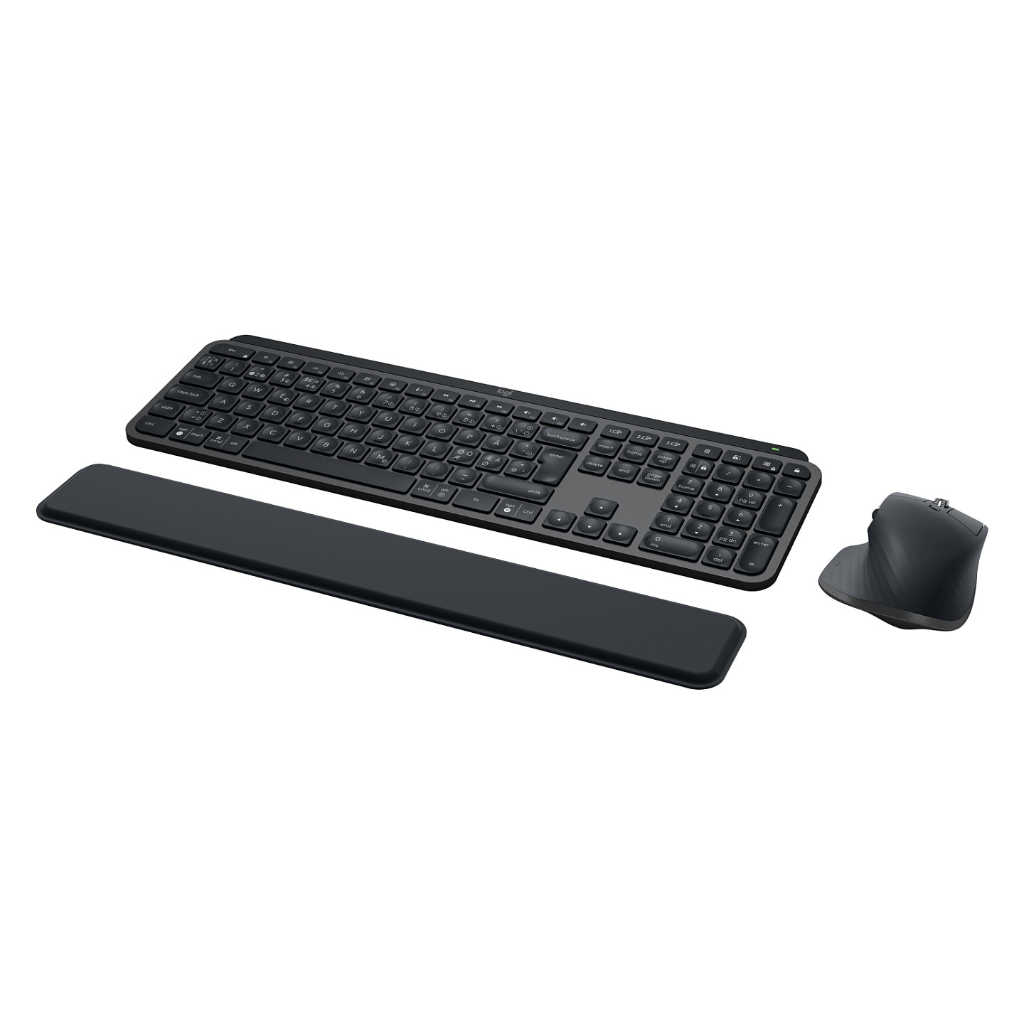 Komplet tipkovnica i miš LOGITECH MX Keys S Combo, bežični, Nordic layout, grafitna boja-2