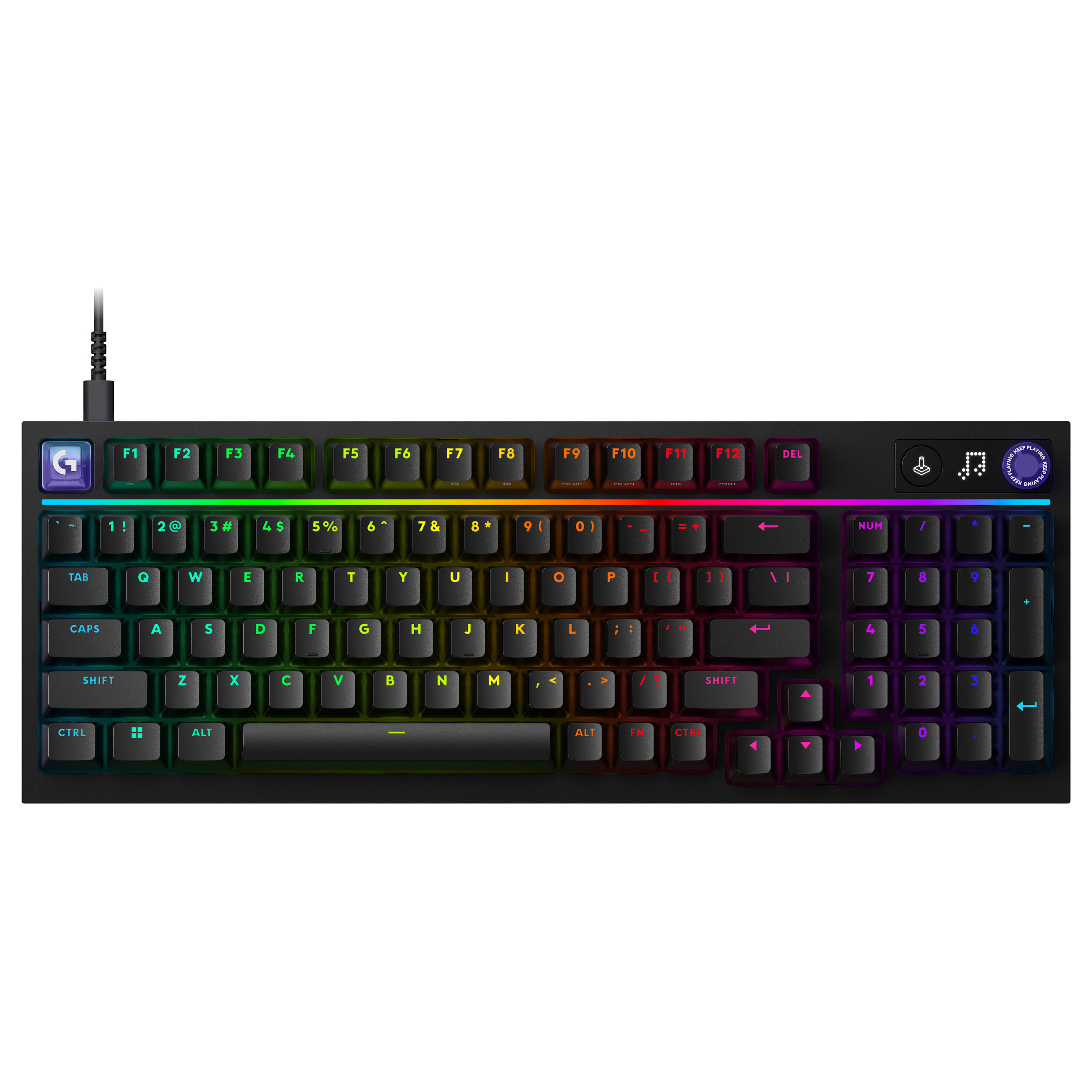 Bežična gaming tipkovnica LOGITECH G PRO X TKL LIGHTSPEED (Tactile, US Layout), crna boja
