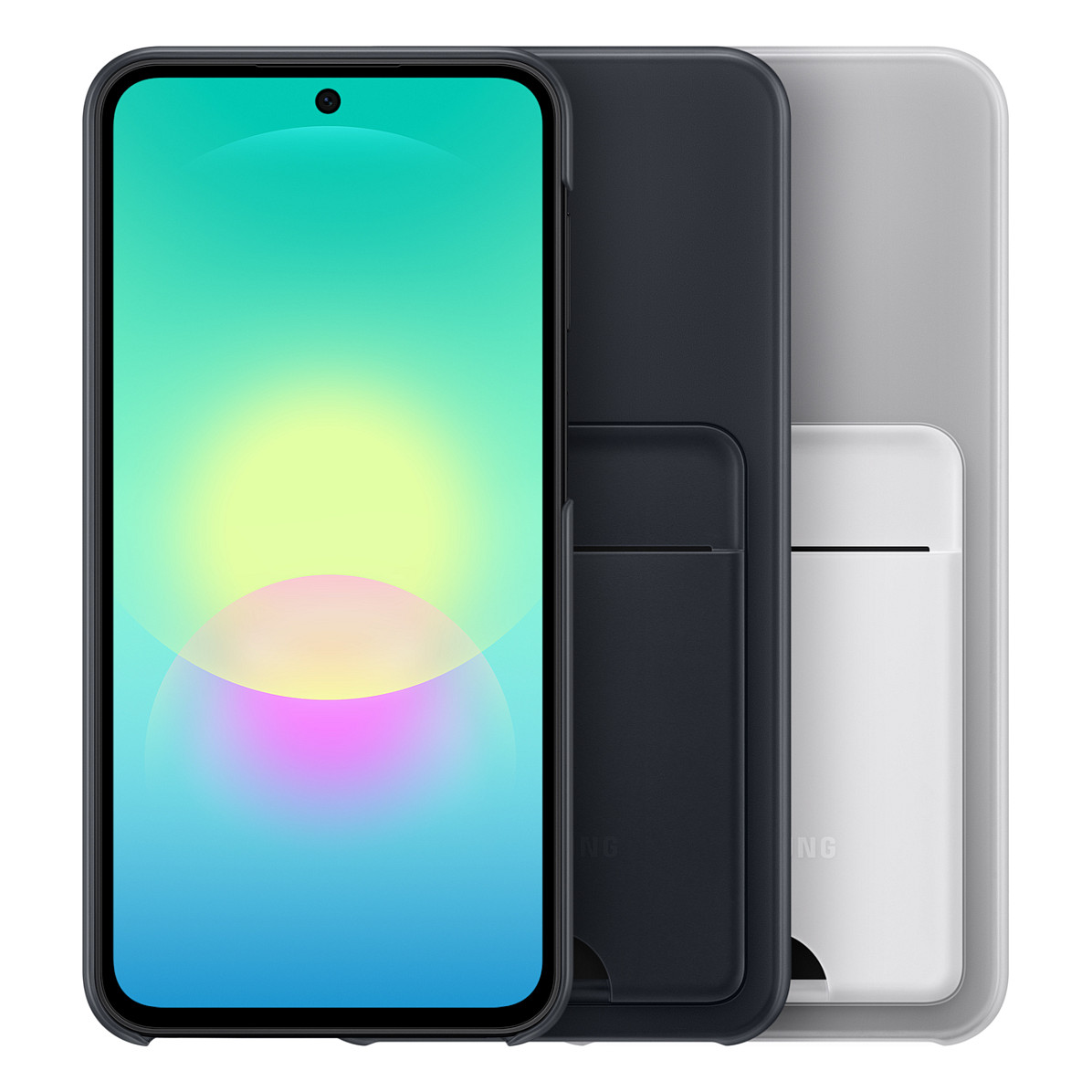Zaštitna maska SAMSUNG Card Slot Case za Galaxy A35, svijetlo siva boja-5