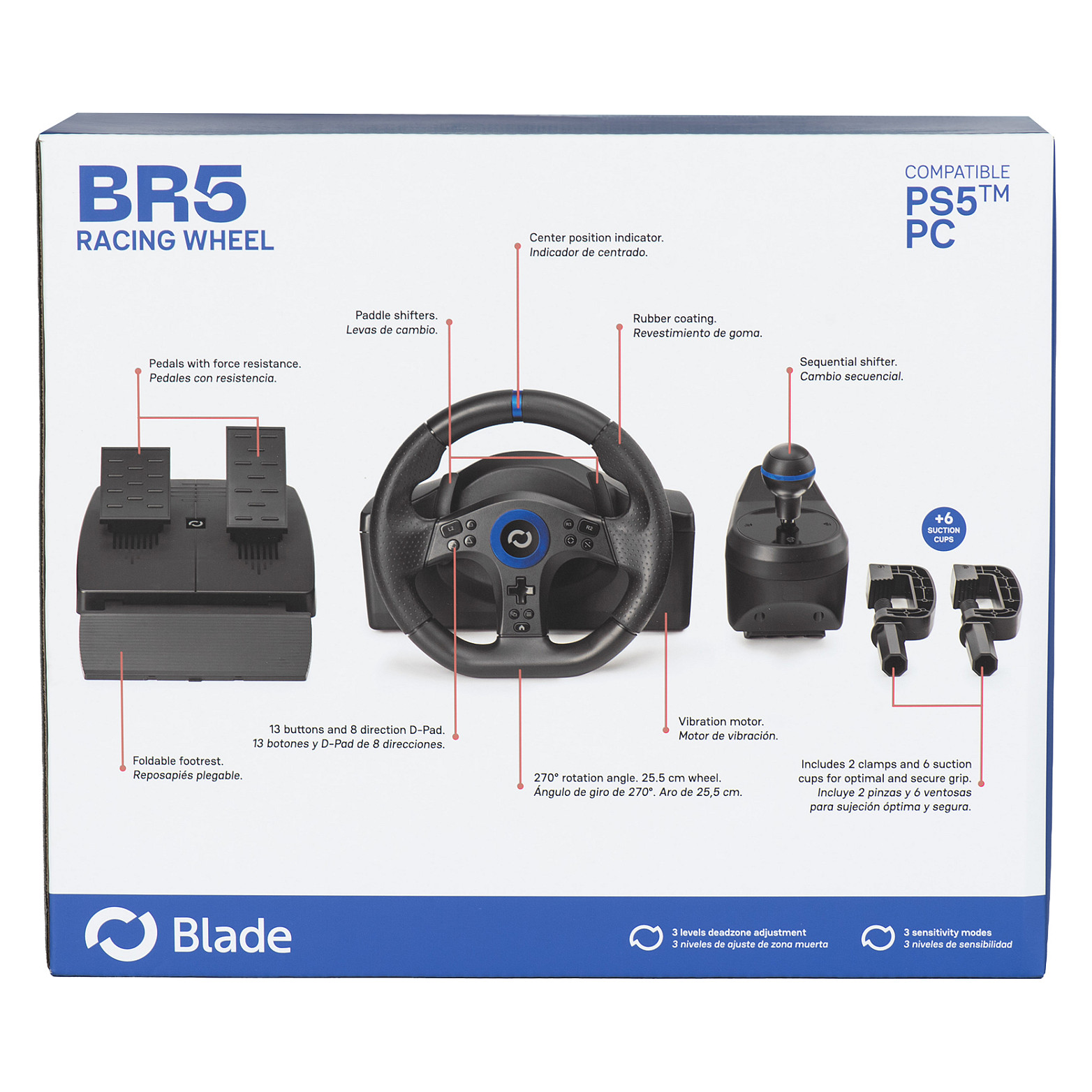 Volan BLADE BR5 Wheel Simulation za PS5 / PS4 / Xbox / PC-8