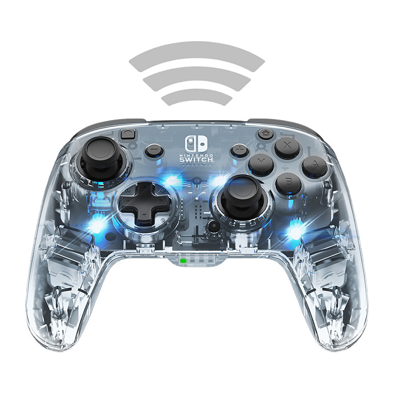 Bežični kontroler PDP Gaming Afterglow Wireless Deluxe za Nintendo Switch (prozirni)-4
