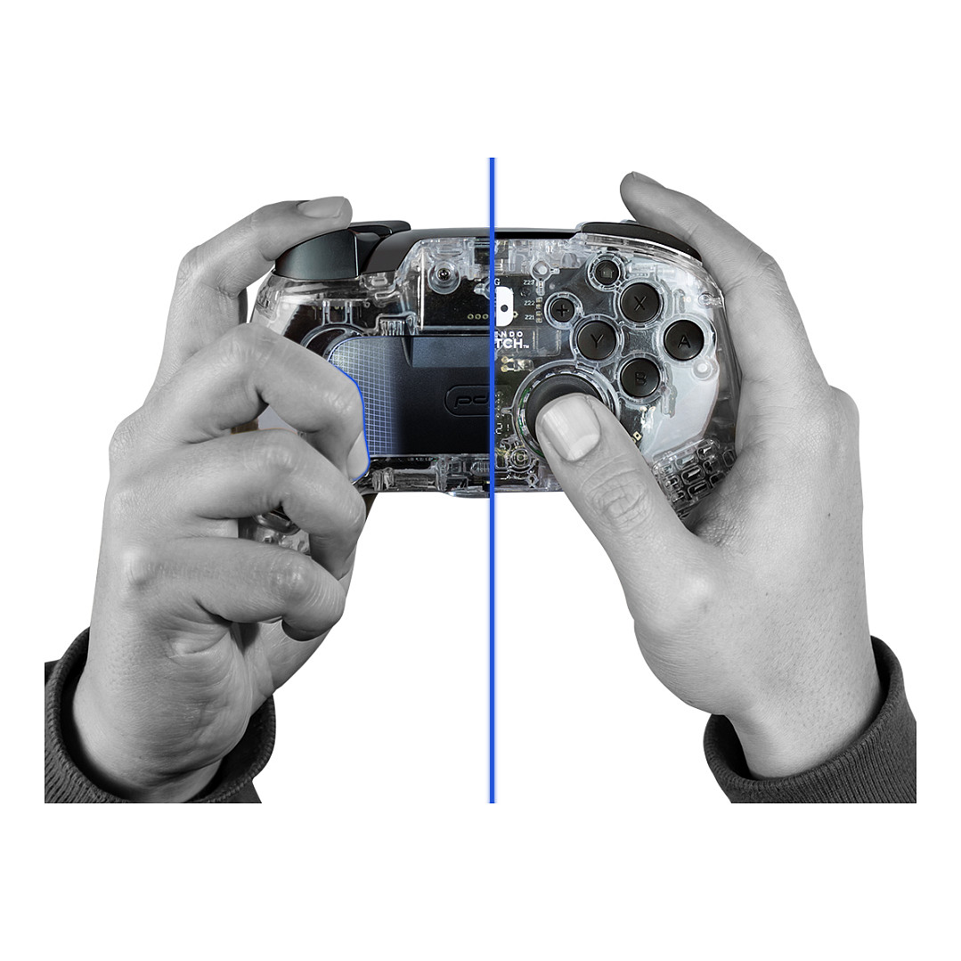 Bežični kontroler PDP Gaming Afterglow Wireless Deluxe za Nintendo Switch (prozirni)-5