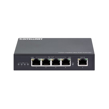INTELLINET 4-Port Gigabit Ultra PoE Extender 90W (561617)-2