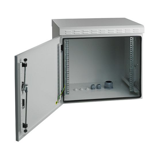 Zidni komunikacijski ormar EFB ELEKTRONIK 19" 12U, dubina 450mm, IP55, siva boja-1