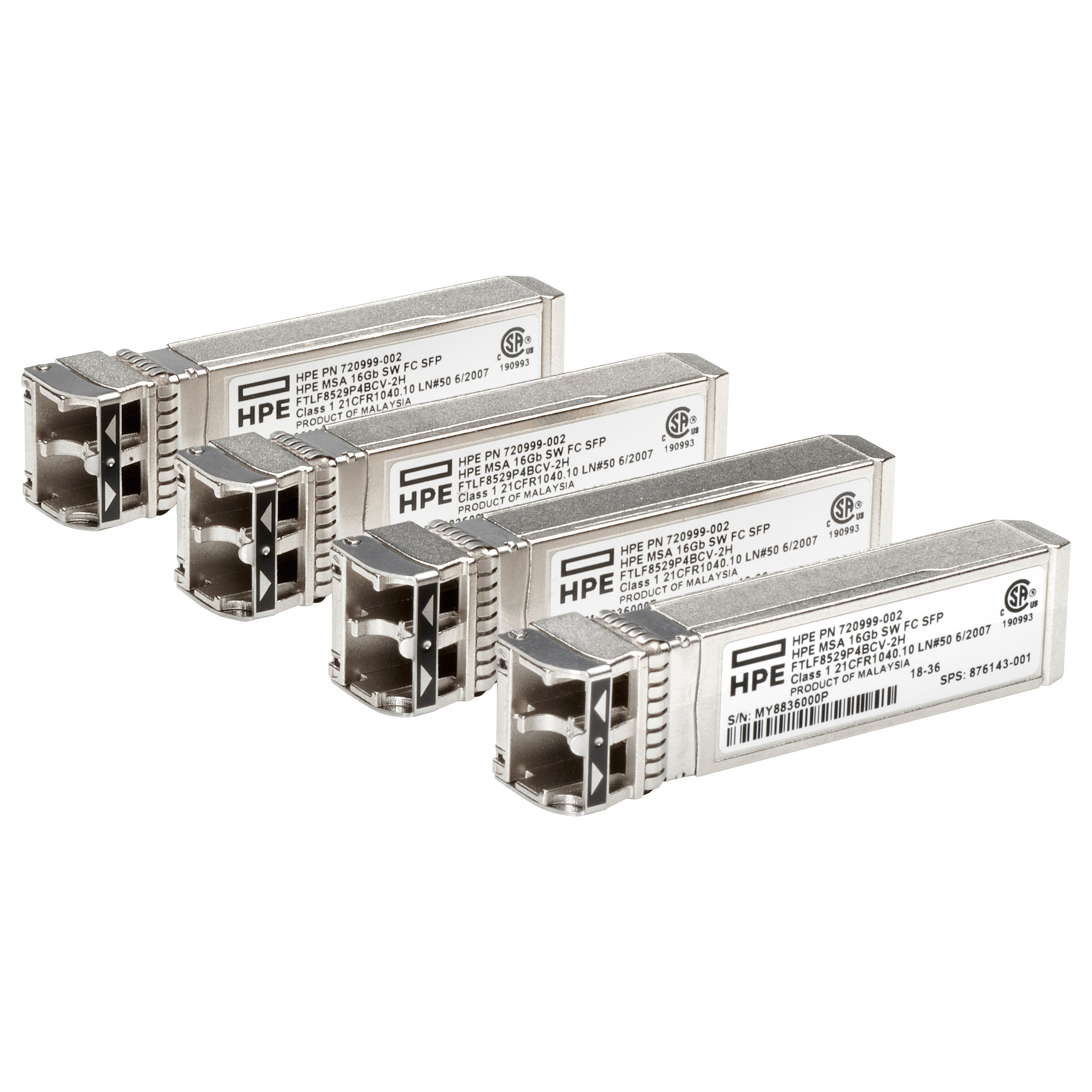 MSA 32Gb SFP+ Short Wave Fibre Channel 4-pack Transceiver Option Bdl