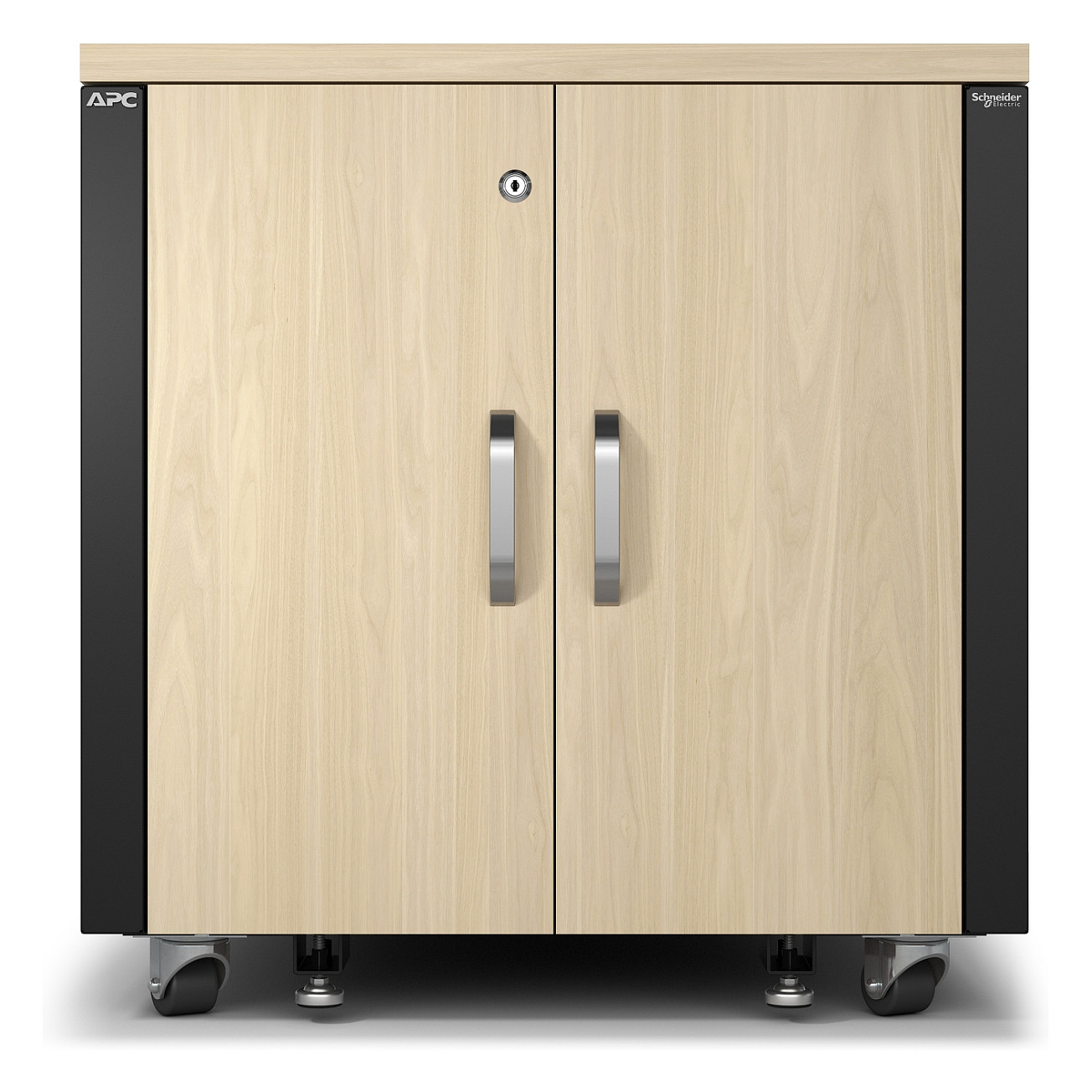 Zvučno izolirani serverski ormar APC NetShelter CX 12U (19", Svijetli Hrast)
