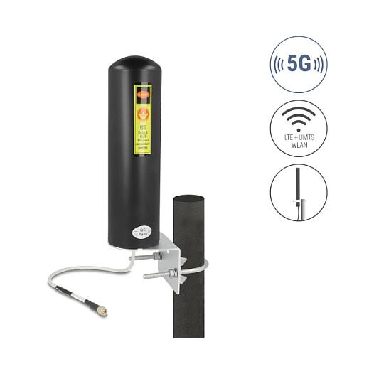Antena DELOCK 5G LTE vanjska, 3-5 dBi, SMA, crna boja-0
