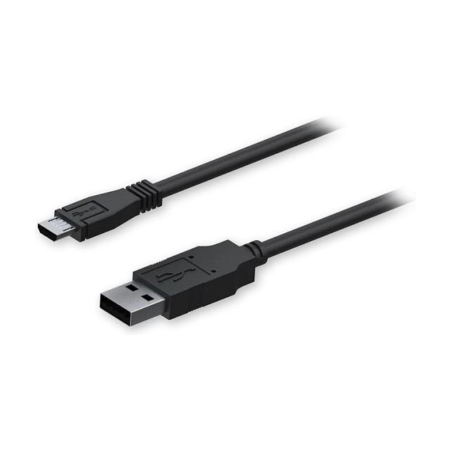 USB kabel TELTONIKA USB-A na Micro-USB, 0.8m, crna boja-0