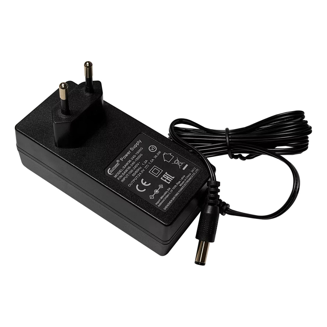 Mikrotik SAW36-240-1500 Netzteil & Spannungsumwandler Drinnen 36 W Schwarz-0