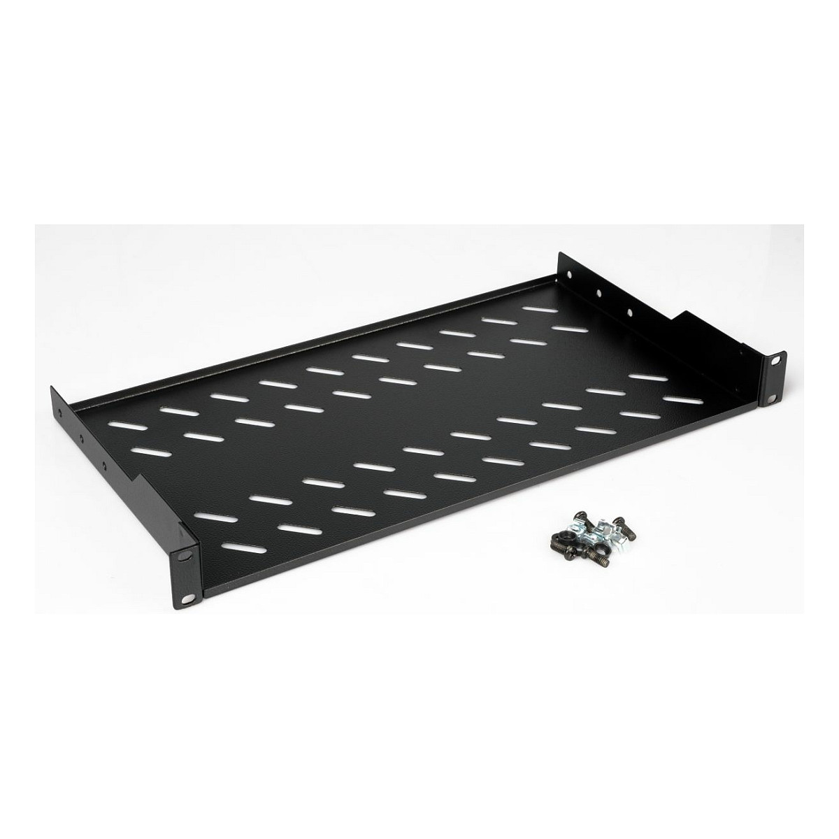 Equip 19" Fachboden fest fÃ¼r ServerschrÃ¤nke 25cm 1U schwarz-2