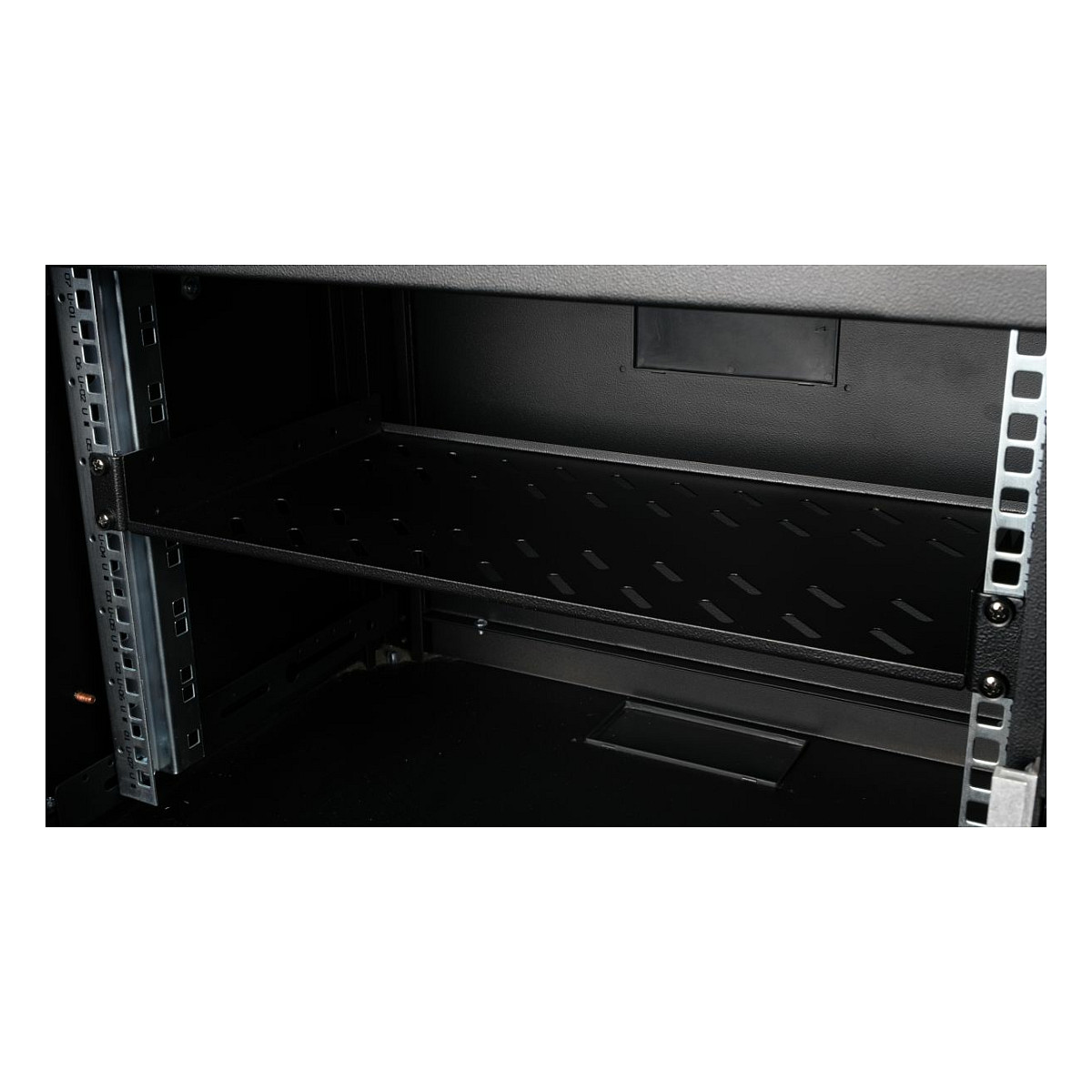Equip 19" Fachboden fest fÃ¼r ServerschrÃ¤nke 25cm 1U schwarz-3