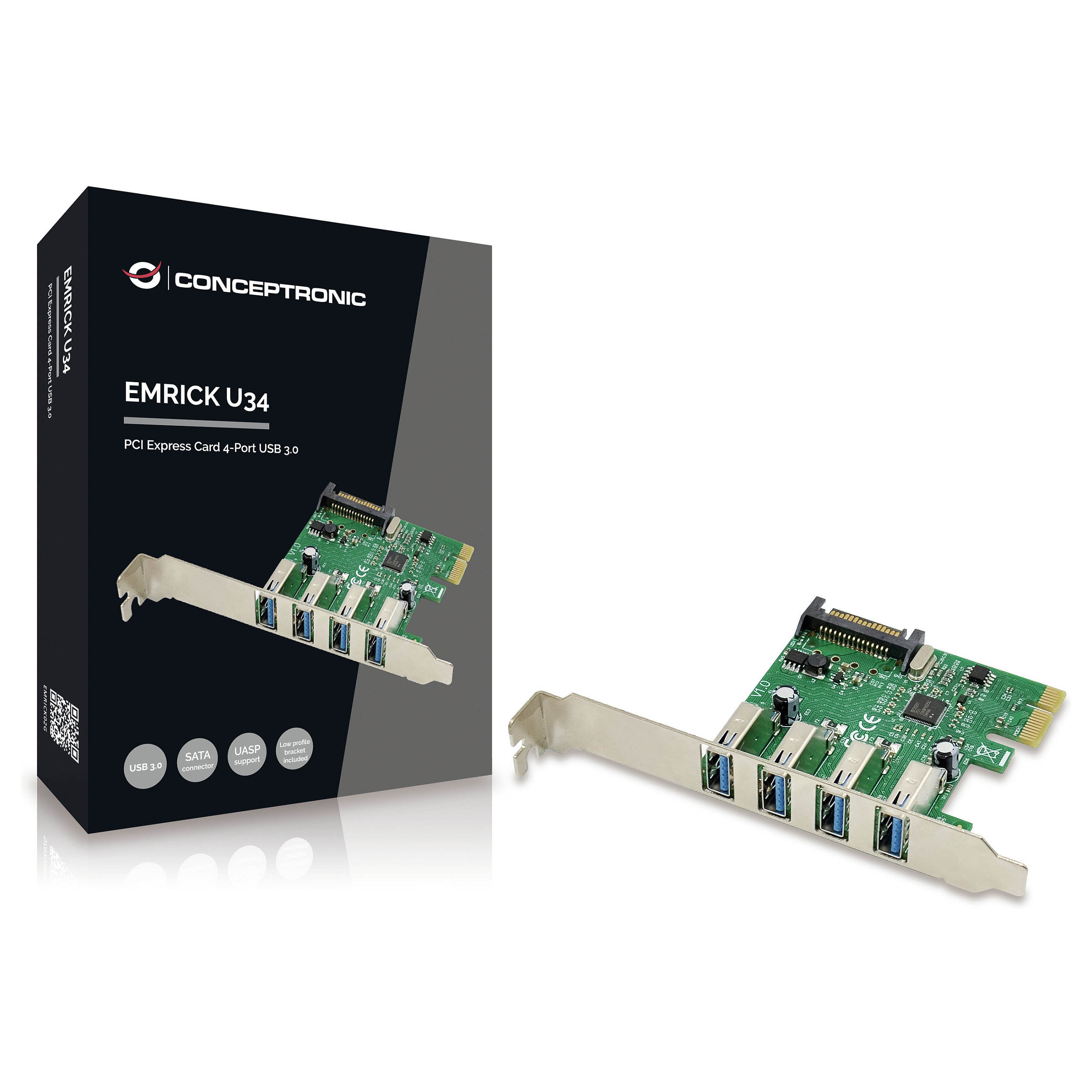 CONCEPTRONIC PCI-Express kartica 4x USB 3.0 CUSB3PCE-1