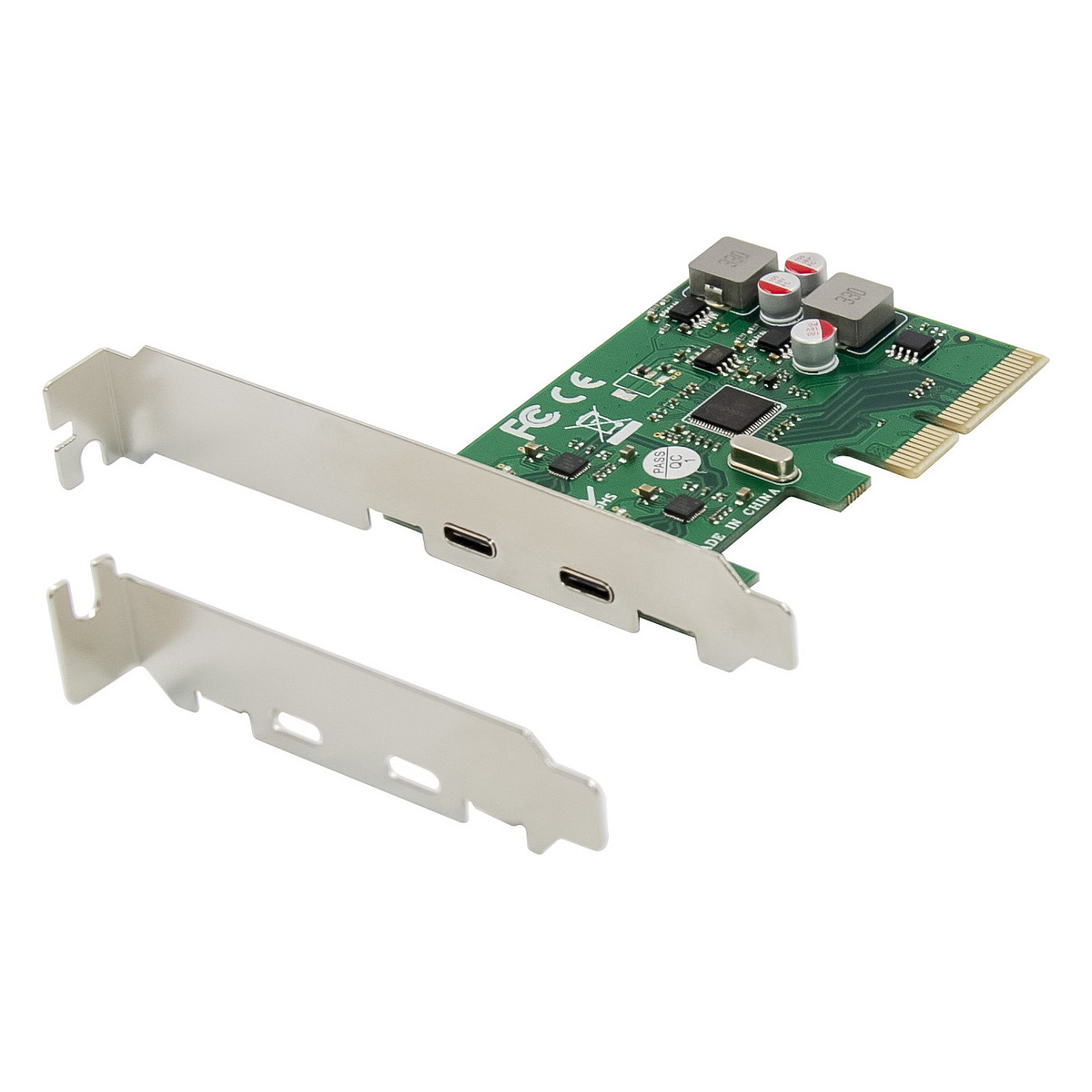 CONCEPTRONIC E105-006 PCIe kartica, 2x USB-C 3.2 Gen 2