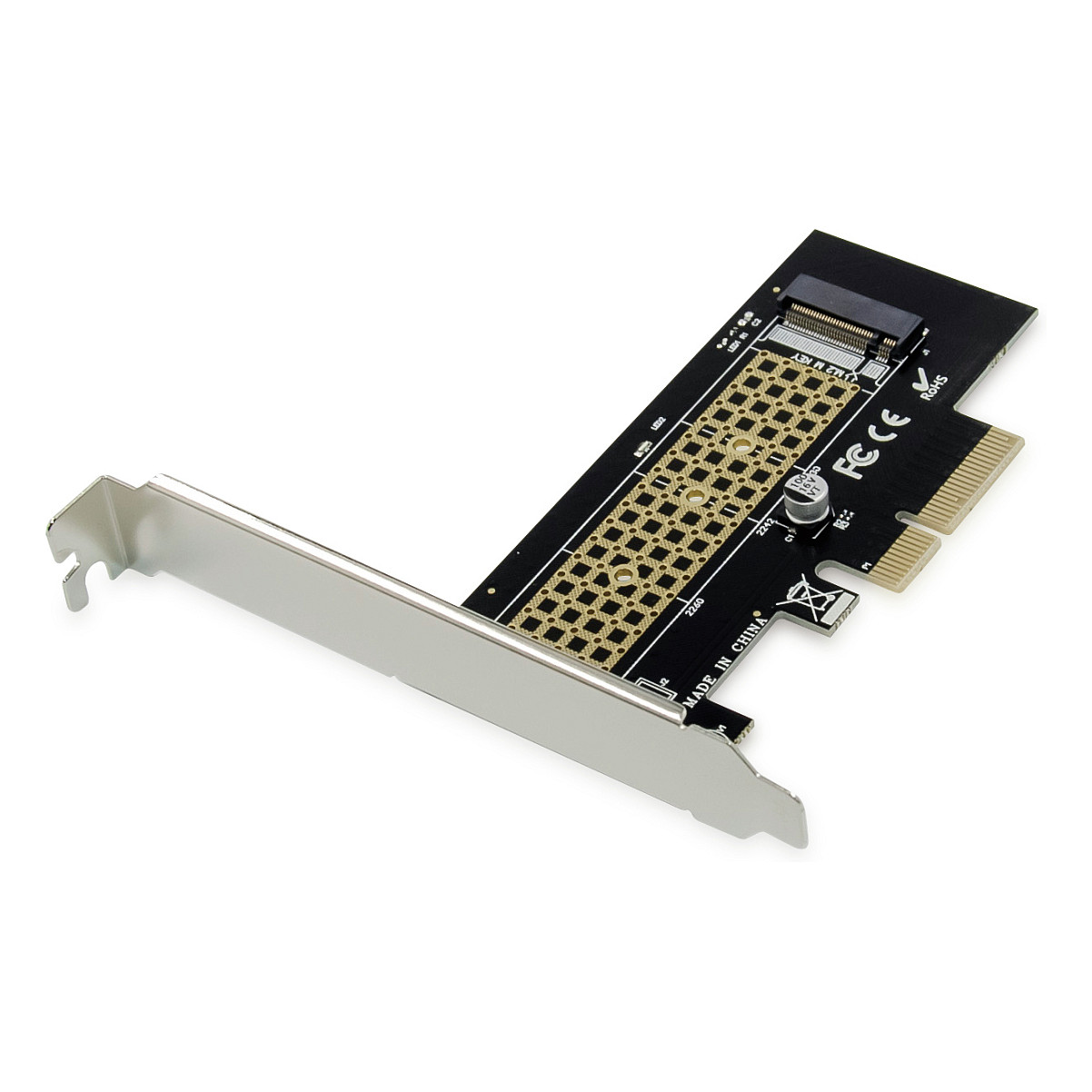 CONCEPTRONIC M.2 4xPCIe3.0 Card M.2 NVMe +KÃ¼hlkÃ¶rper-0