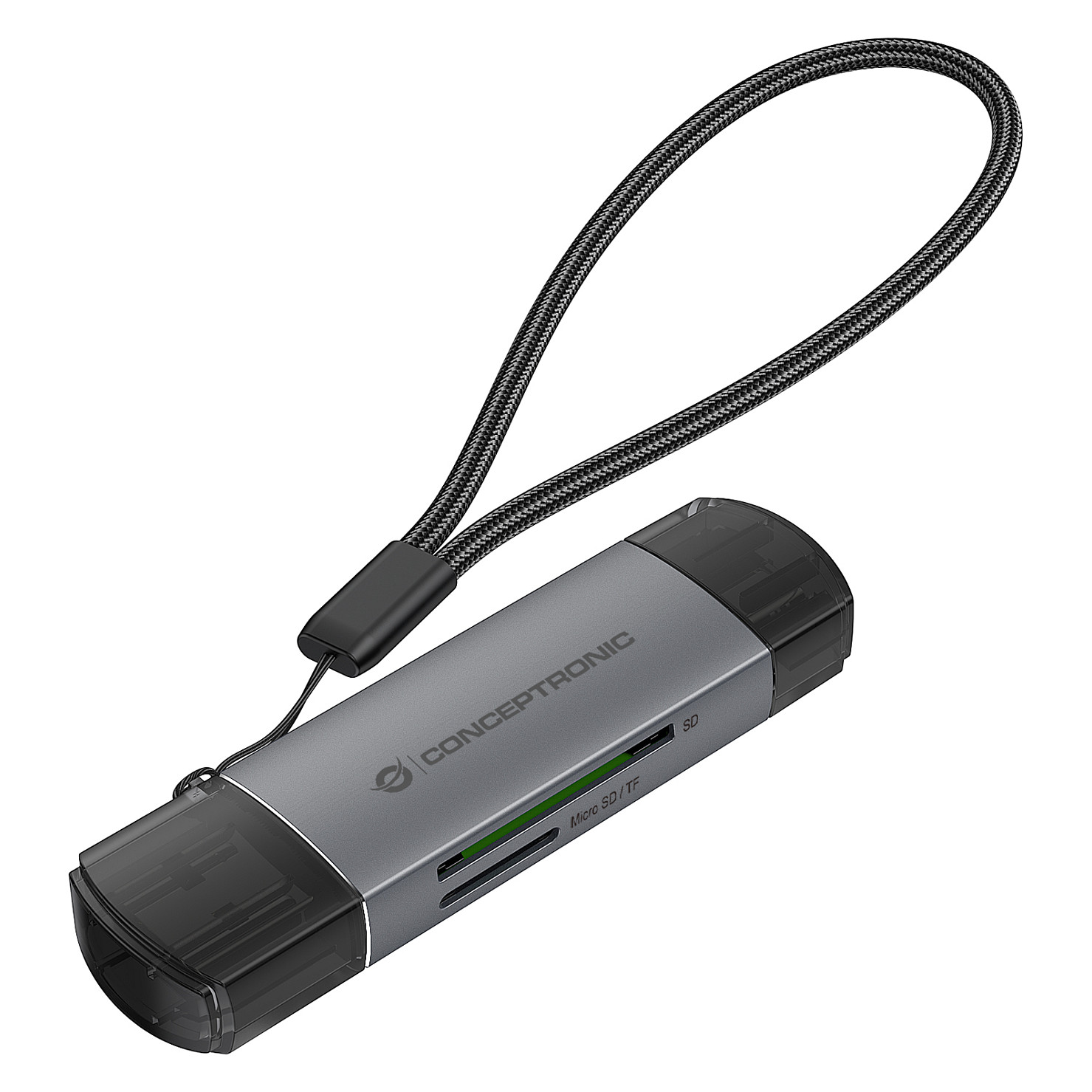 Čitač kartica CONCEPTRONIC CUSBC32TFRDR (USB-A/USB-C na Micro SD)-4