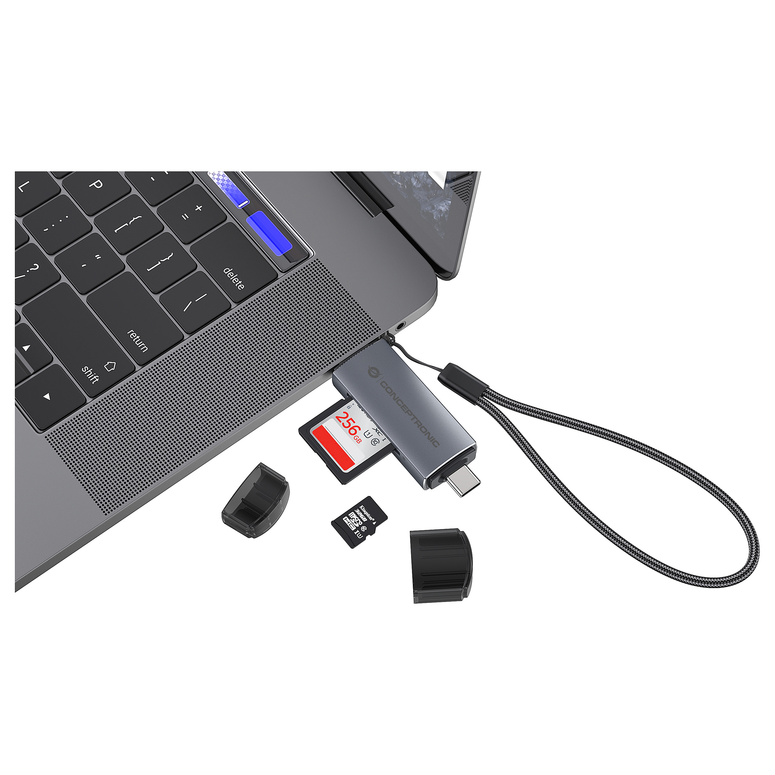 Čitač kartica CONCEPTRONIC CUSBC32TFRDR (USB-A/USB-C na Micro SD)-7