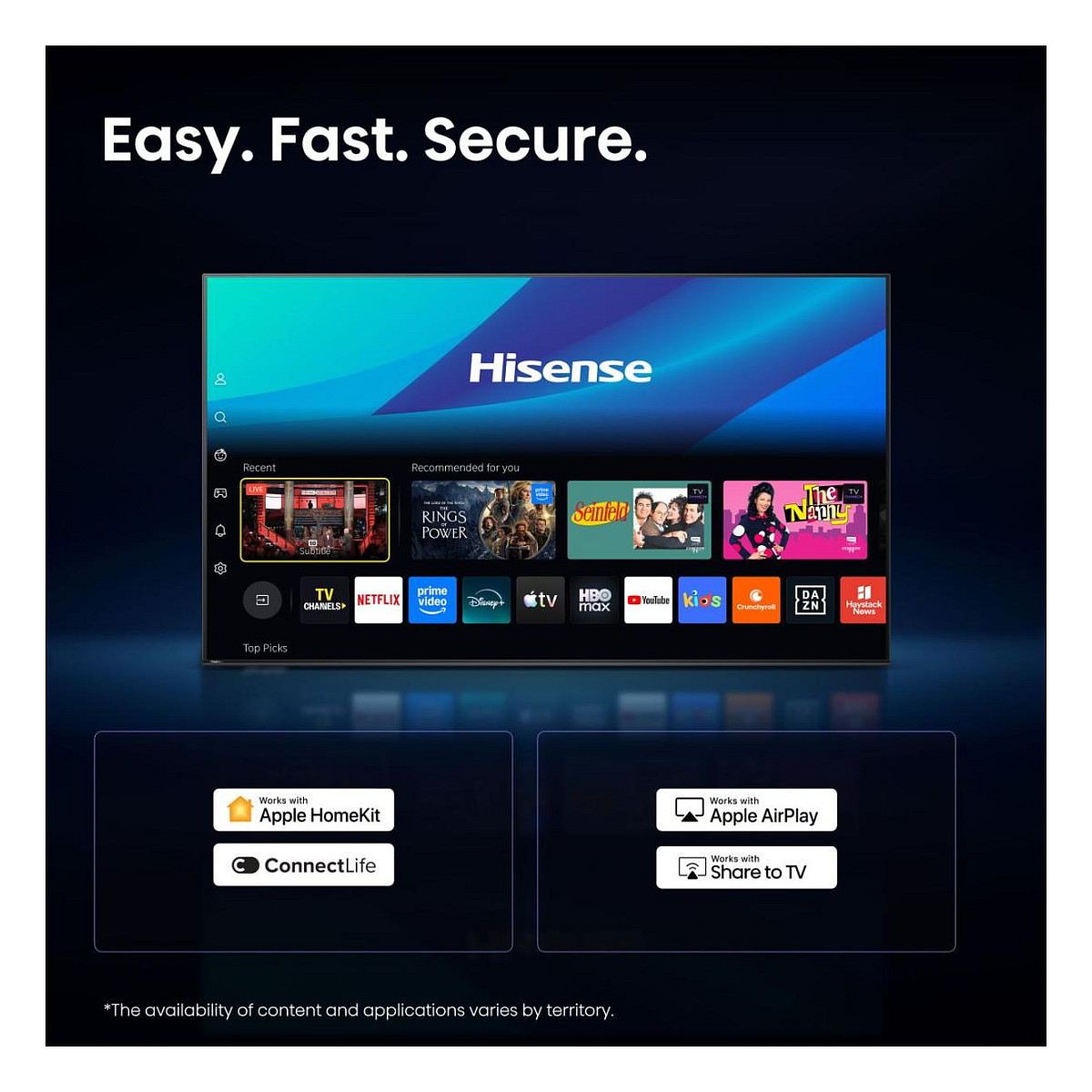 TV HISENSE 40A59S 40" (QLED 100 cm, Full HD, VIDAA, HDR, DVB-T2/C/S2, crna boja)-8