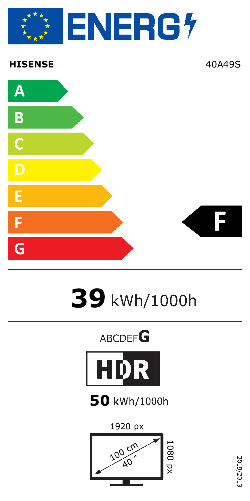 TV HISENSE 40A49S 40" (LED 100 cm, Full HD, VIDAA, HDR10, DVB-T2/C/S2, crna boja)-13