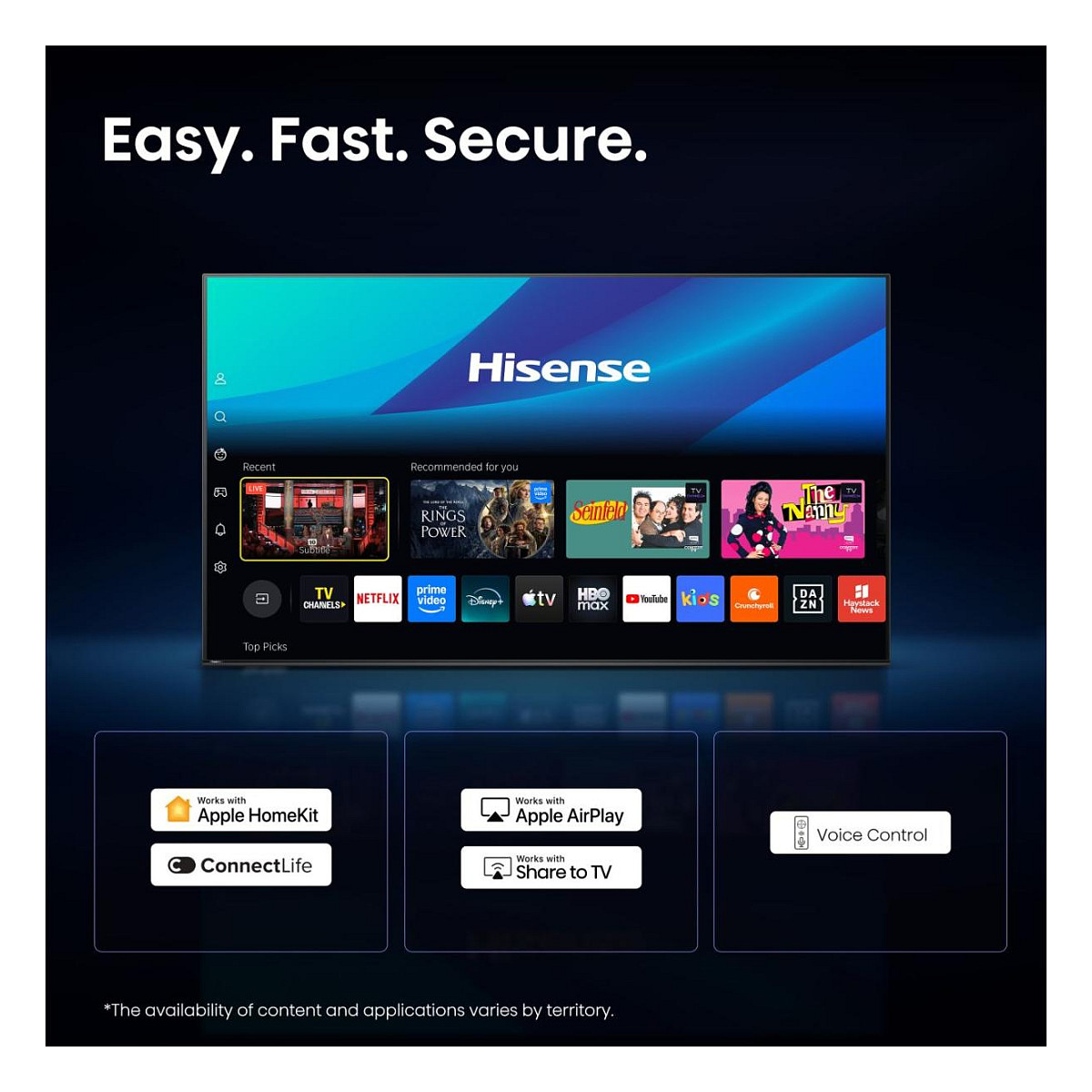 TV HISENSE 85E7S PRO 85" (QLED, 216 cm, 4K UHD, VIDAA, HDR, DVB-T2/C/S2, crna boja)-8