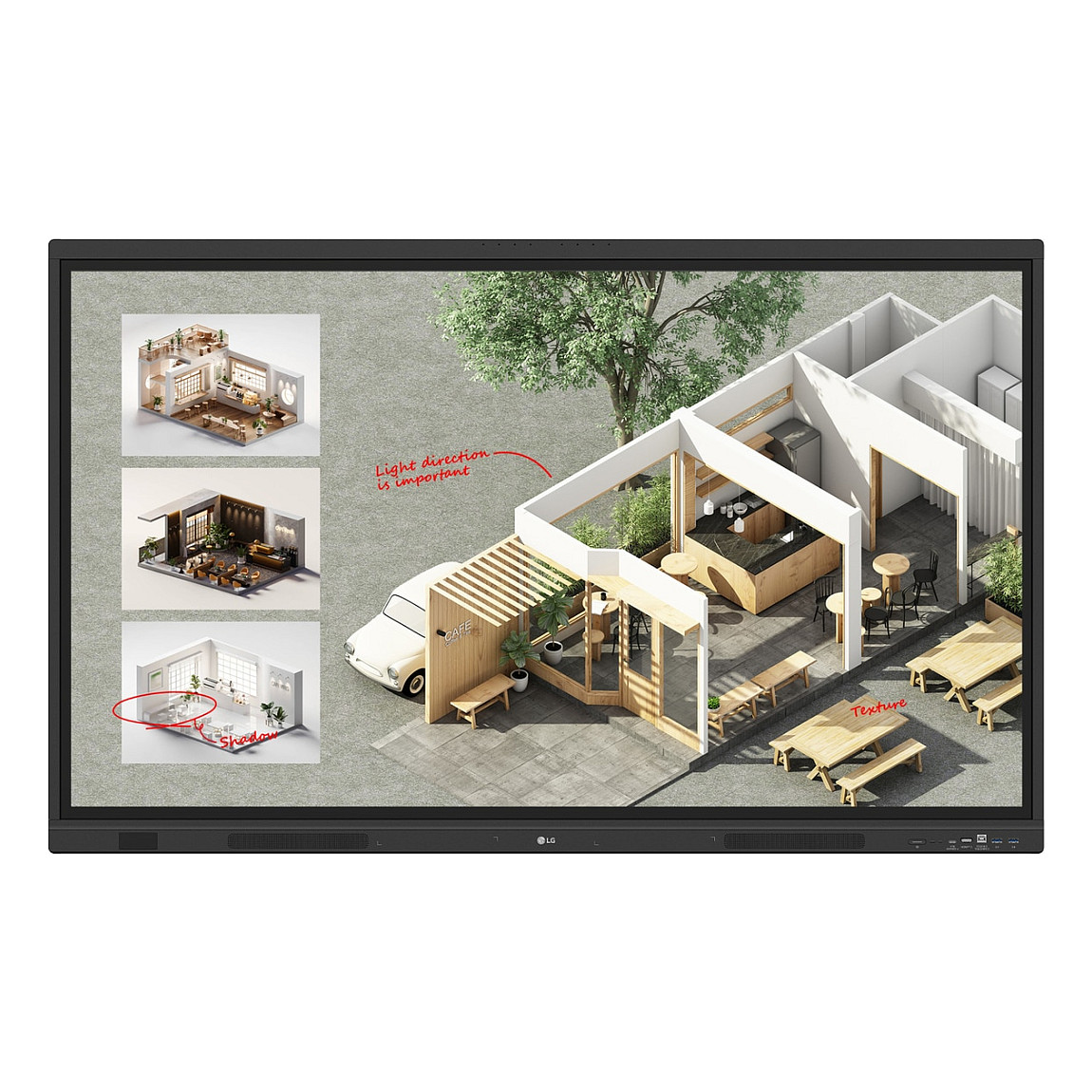 LG CreateBoard 55TR3DQ-B Signage Touch Display 139,7 cm (55 Zoll)-0
