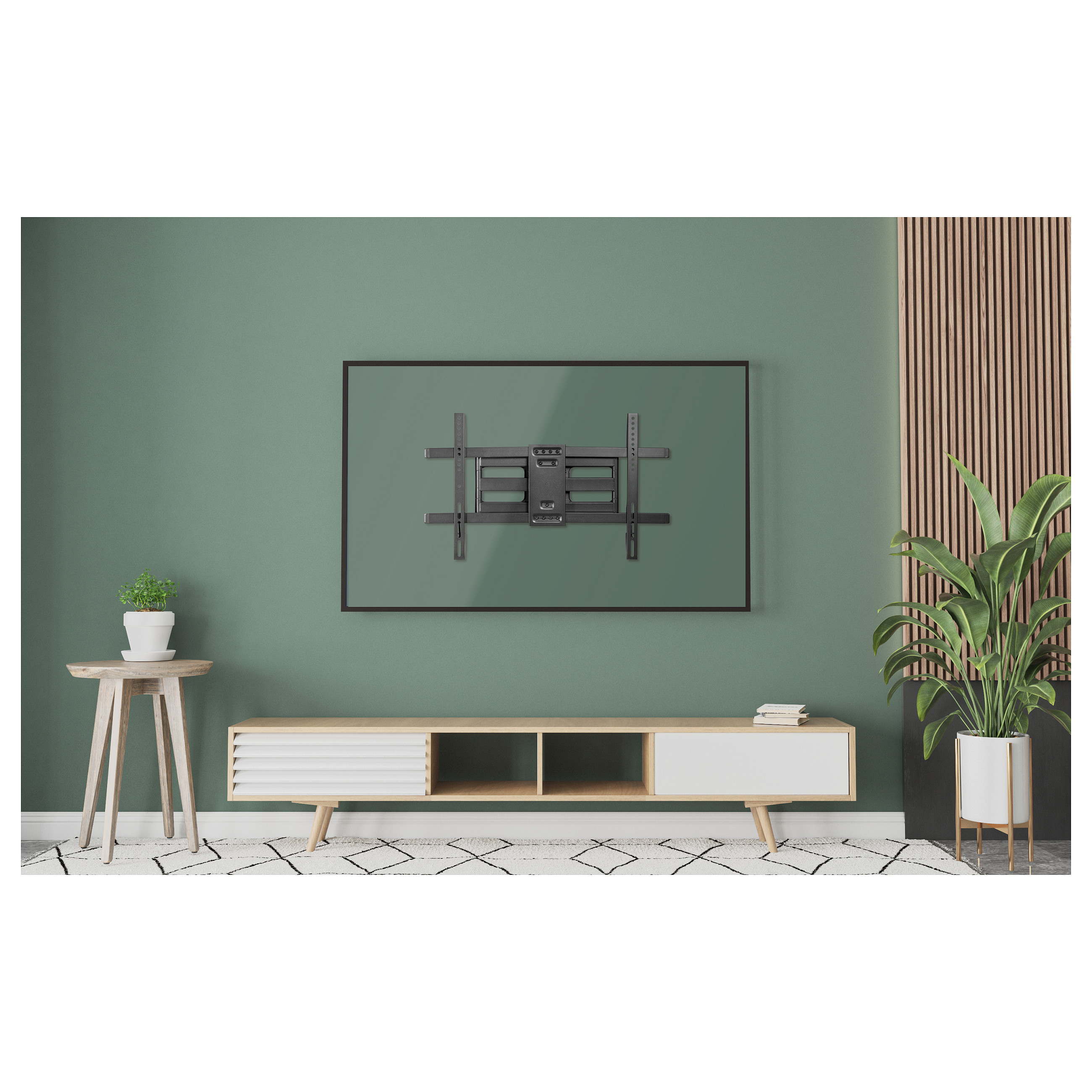 EQUIP 650335 Wandhalterung Min. 94 cm (37") Max. 2,03 m (80") Max. VESA 600 x 400 mm 60 kg Schwarz-6