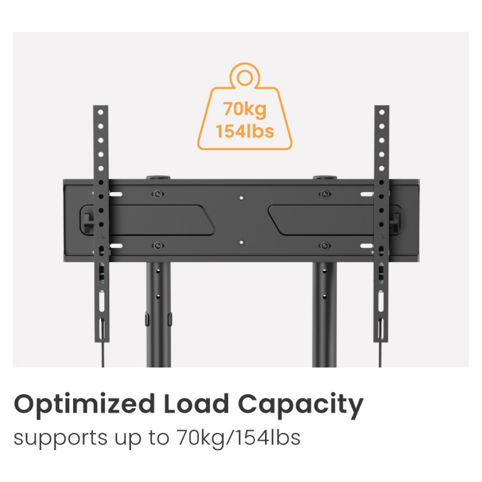 EQUIP 650637 Bodenstandhalter Min. 139,7 cm (55") Max. 2,54 m (100") Max. VESA 800 x 600 mm 70 kg Schwarz-4