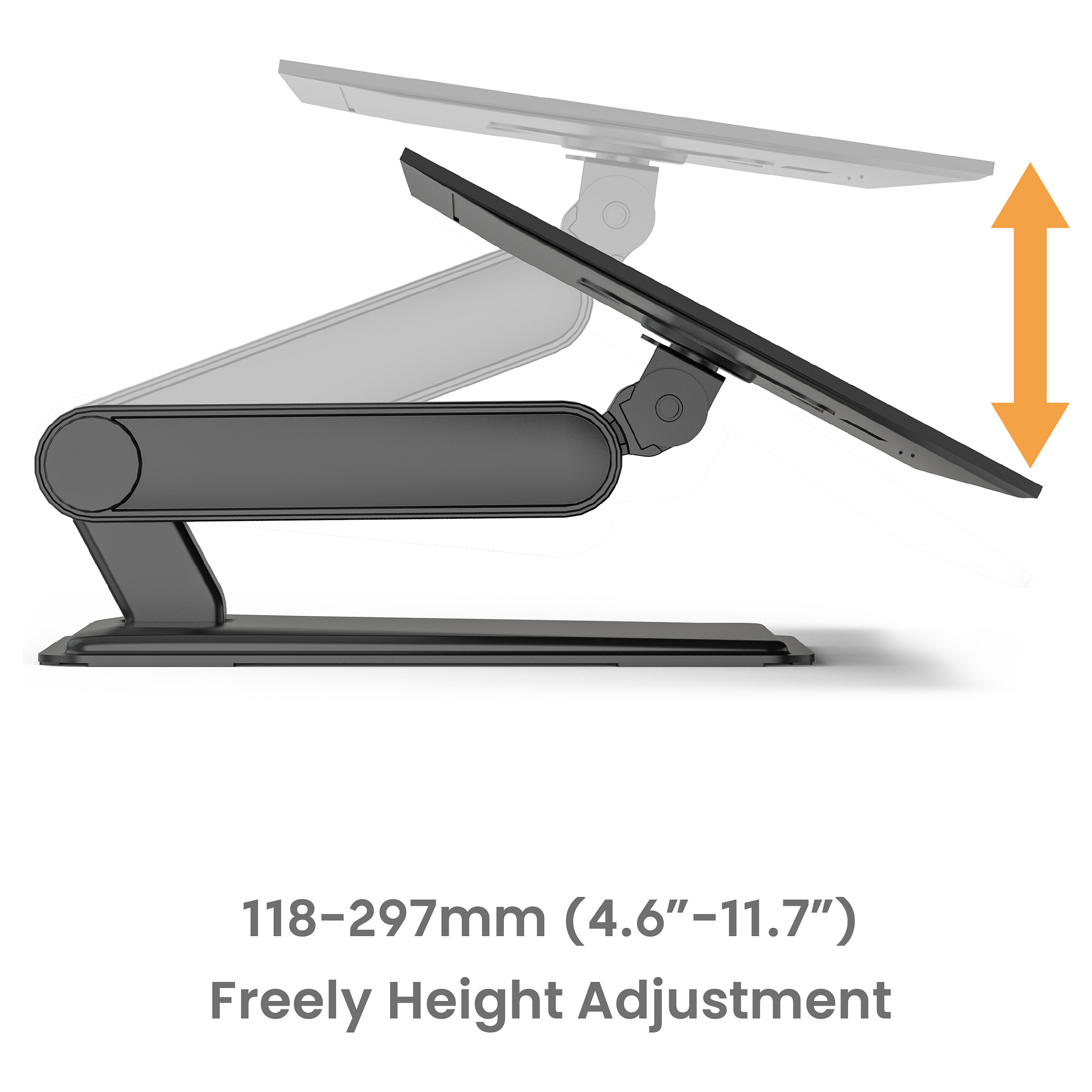 EQUIP 650124 Tisch/Bankhalterung Min. 43,2 cm (17") Max. 81,3 cm (32") Max. VESA 100 x 100 mm 8 kg Schwarz-5