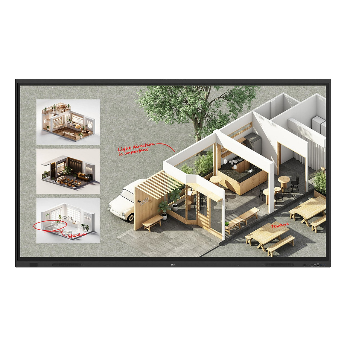 2,18 m (86") 3840 x 2160 Pixel LG 86TR3DQ-B 16:9 4K Ultra HD IPS 8 ms 60 Hz DP HDMI LAN WIFI Speaker Android-0