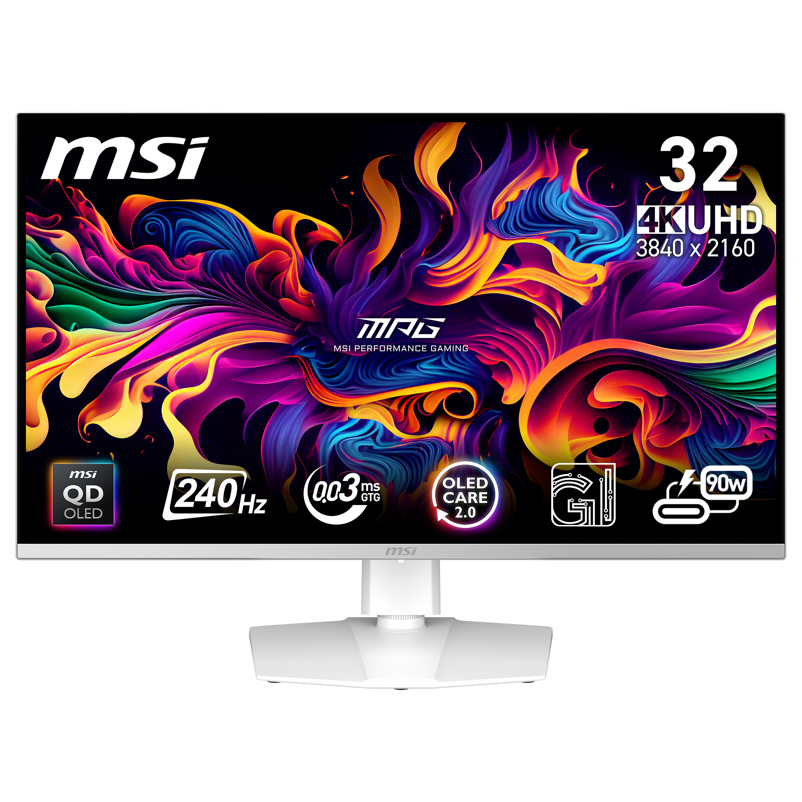 Monitor MSI MPG 321URX 31.5" (QD-OLED, 4K UHD, 240Hz, 0.03ms, FreeSync Premium Pro, HDR400, USB-C 98W, KVM)-2