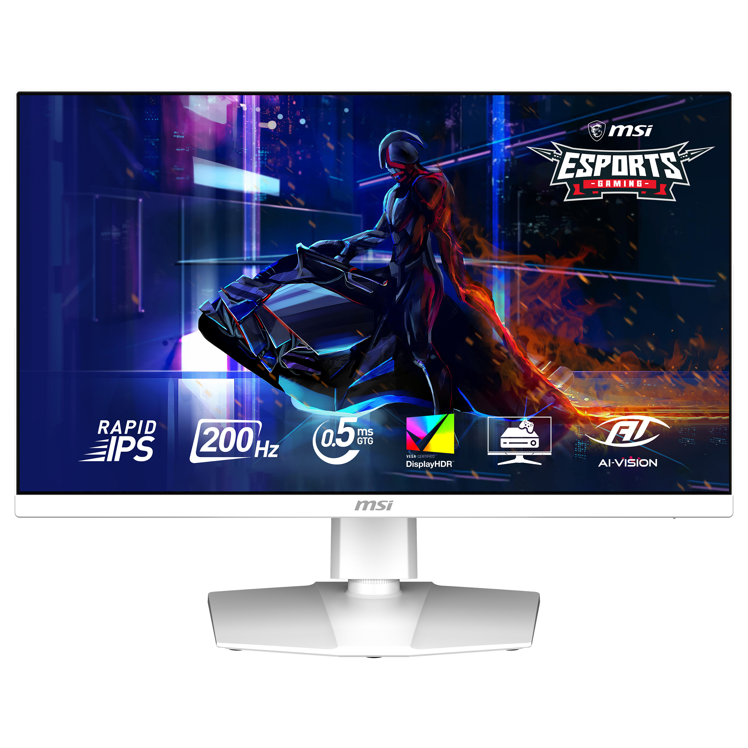 Monitor MSI MAG 274QRFW E20 27" (Rapid IPS, WQHD, 200Hz, 0.5ms, DisplayHDR 400, bijela boja)-0