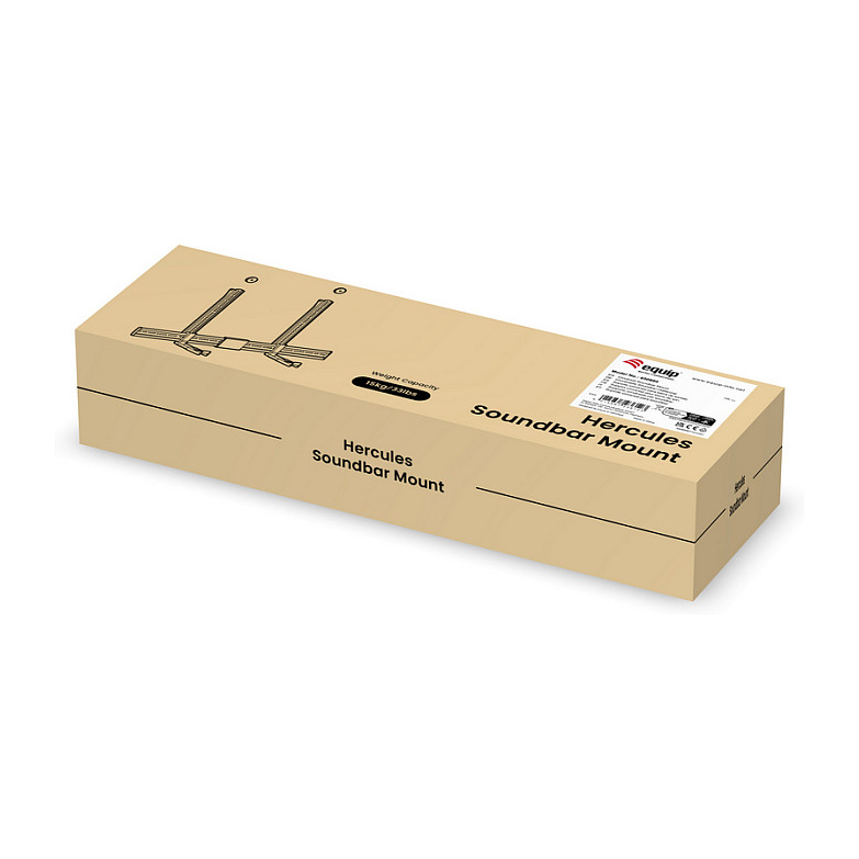 Equip Uni. Soundbar-Wandhalt. 800x400mm 15Kg schwarz lite Retail-11