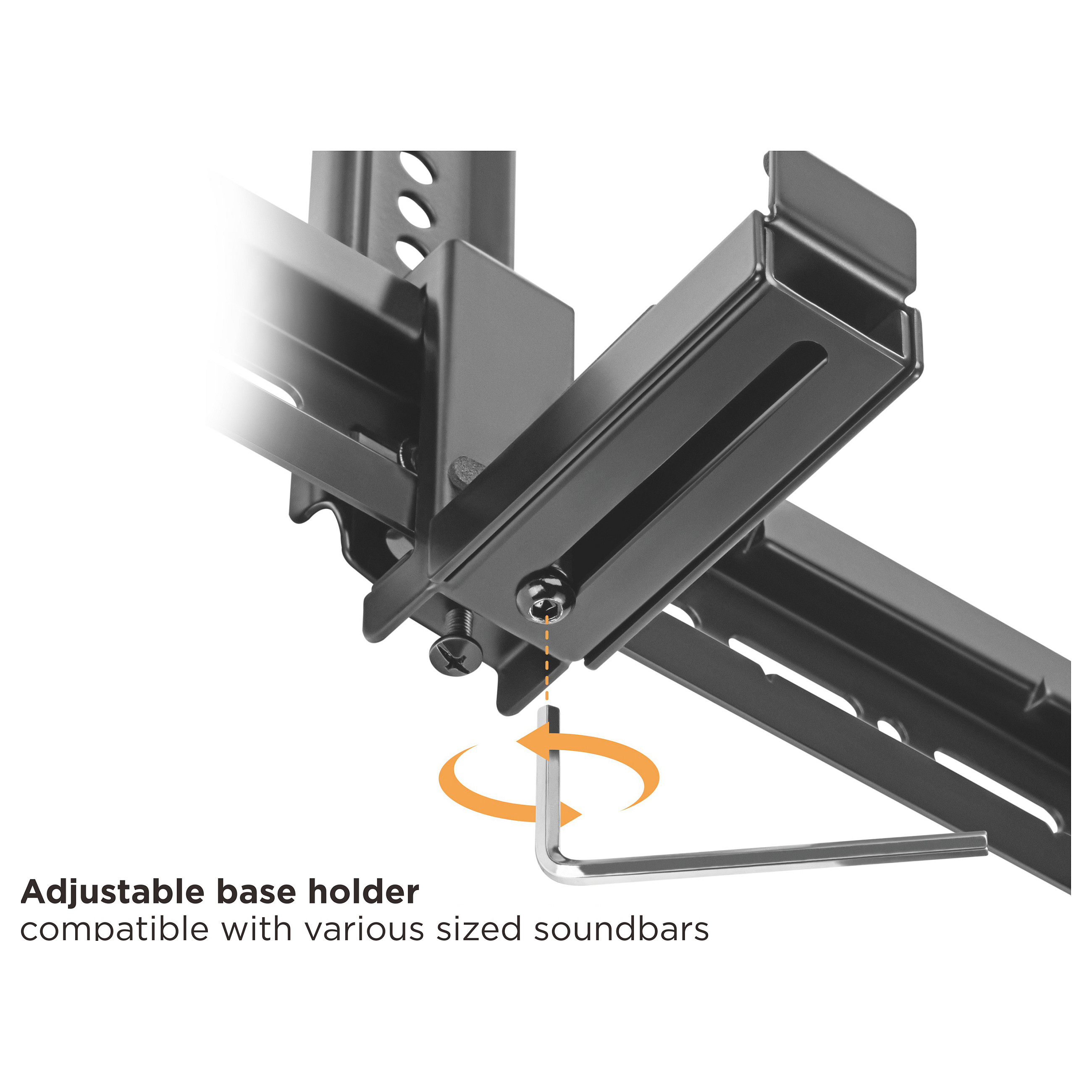 Equip Uni. Soundbar-Wandhalt. 800x400mm 15Kg schwarz lite Retail-5