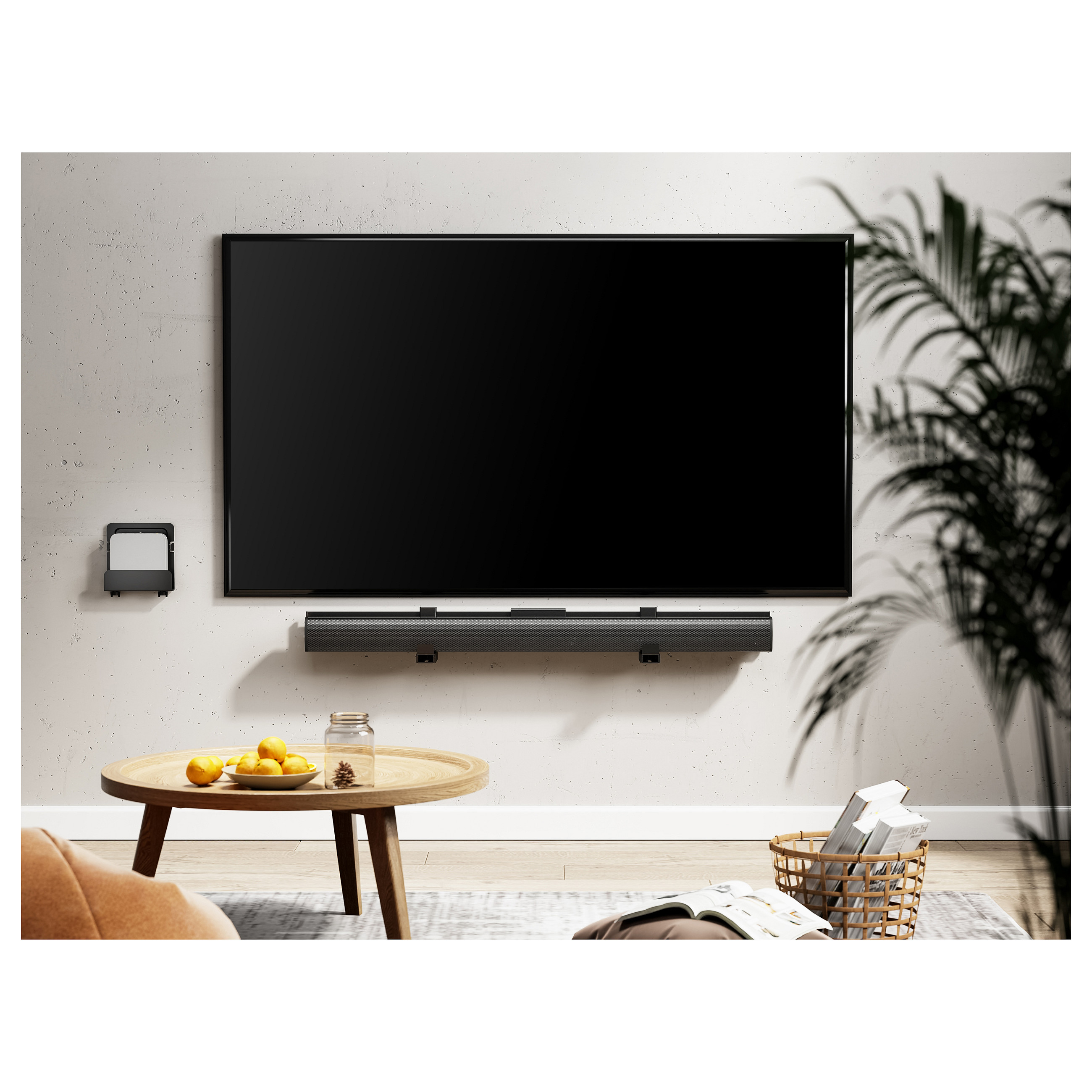 Equip Uni. Media Player-Wandhalt. 25x39mm 1Kg schwarz lite Retail-11