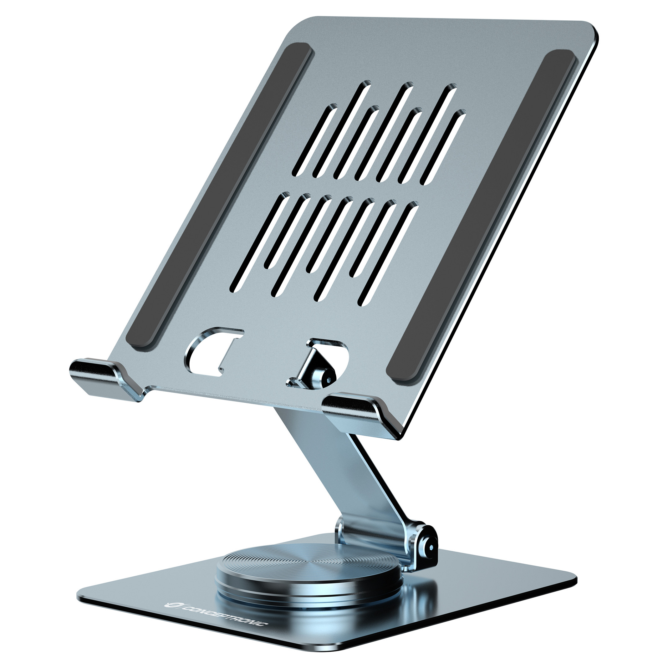 CONCEPTRONIC Tablet Halterung 360Â°/drehbar/hÃ¶henverst. grau