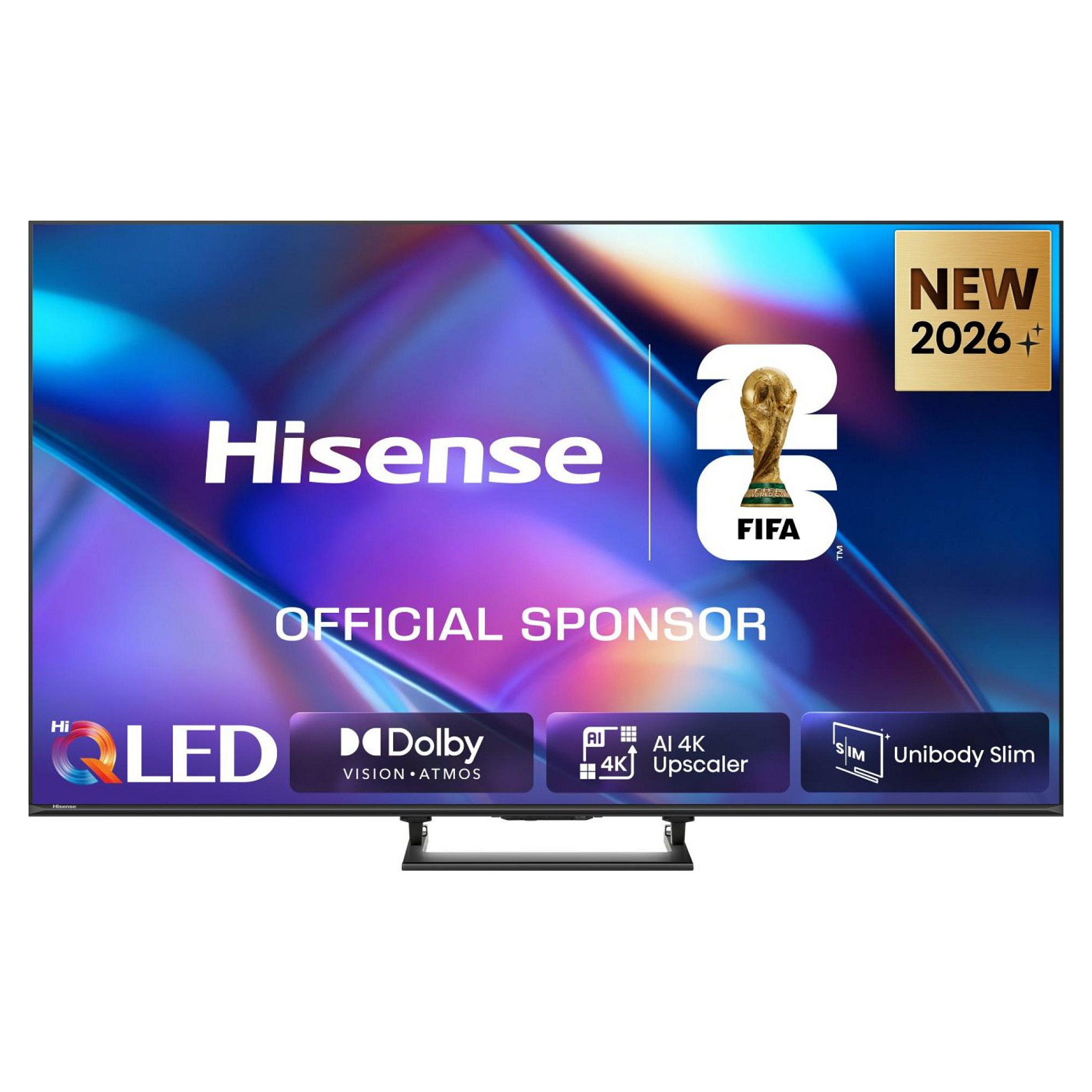 139,0cm/55" (3840x2160) Hisense 55A7DS Smart TV 4K Hi-QLED 8ms 60Hz HDMI USB LAN HDR VESA WiFi Bluetooth Black