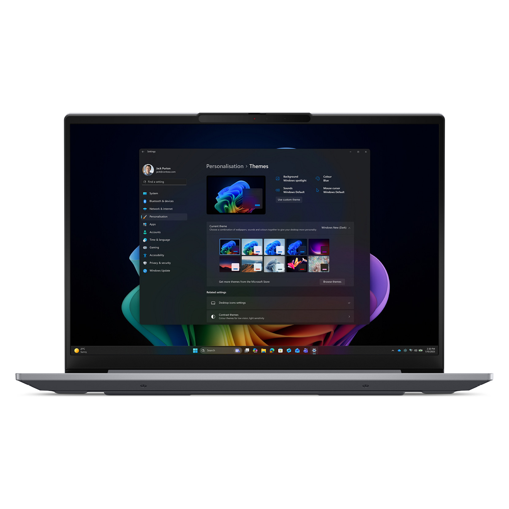 Laptop LENOVO ThinkBook 14 G9 IPL (14", IPS, WUXGA, Intel Core Ultra 7 355, 32GB RAM, 512GB SSD, Intel Graphics, Windows 11 Pro, DE tipkovnica, Arctic Grey)-1
