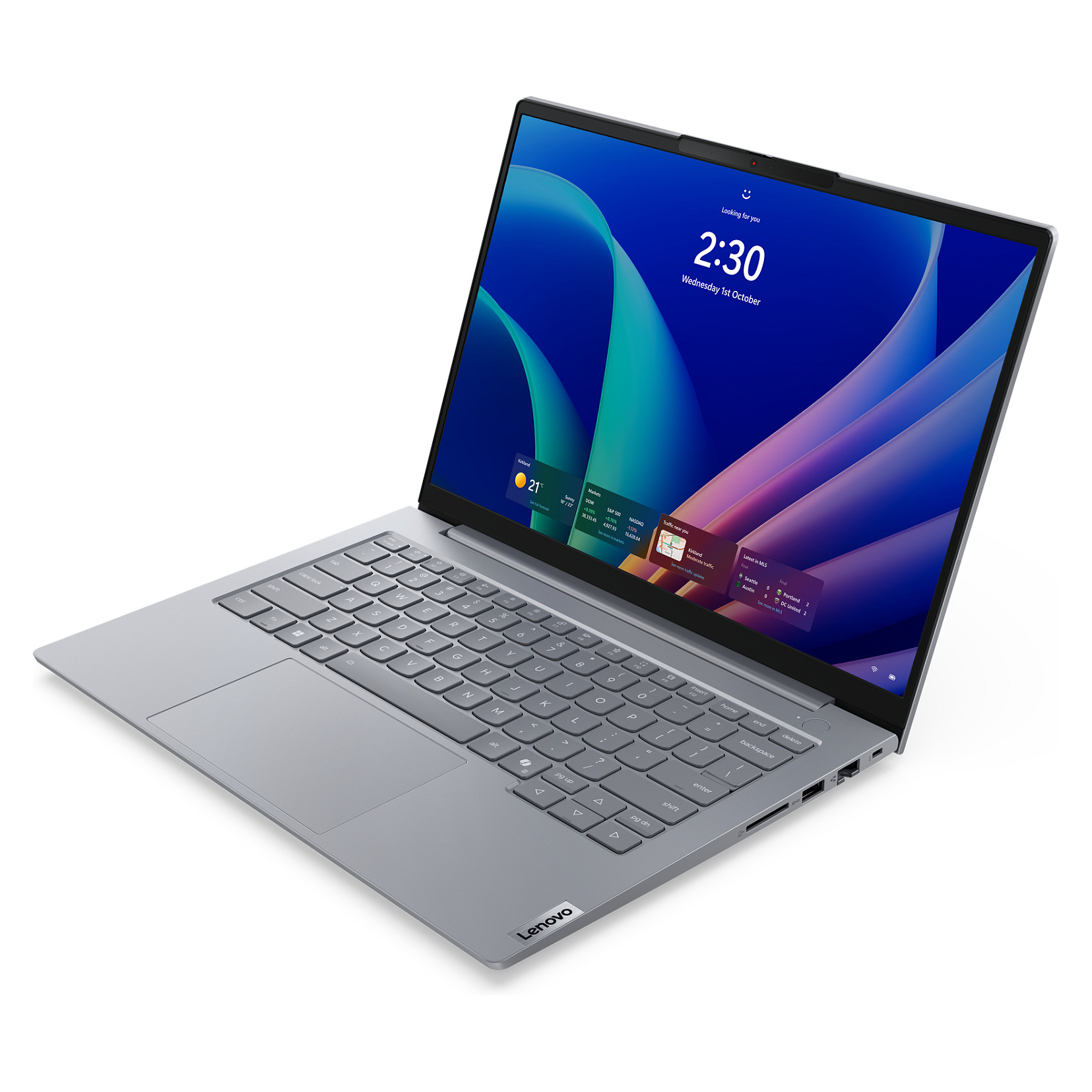 Laptop LENOVO ThinkBook 14 G9 IPL (14", IPS, WUXGA, Intel Core Ultra 7 355, 32GB RAM, 512GB SSD, Intel Graphics, Windows 11 Pro, DE tipkovnica, Arctic Grey)-4