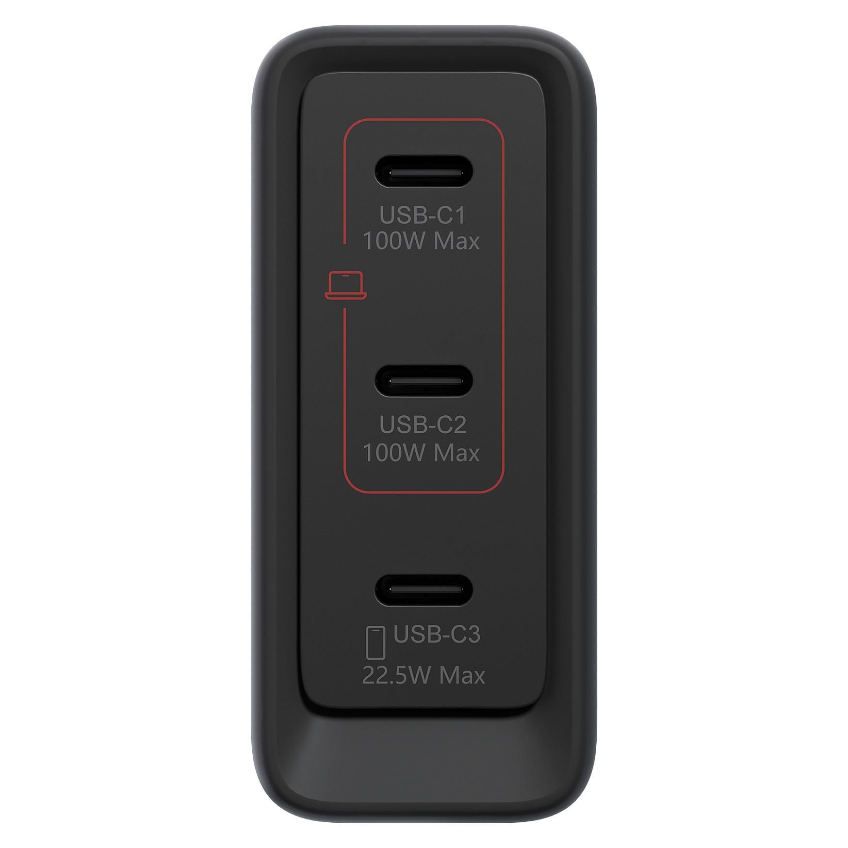 N Lenovo Multi-Port USB-C 100W GaN-LadegerÃ¤t/ Netzteil Schwarz inkl. USB-C Kabel (1,8m)-6