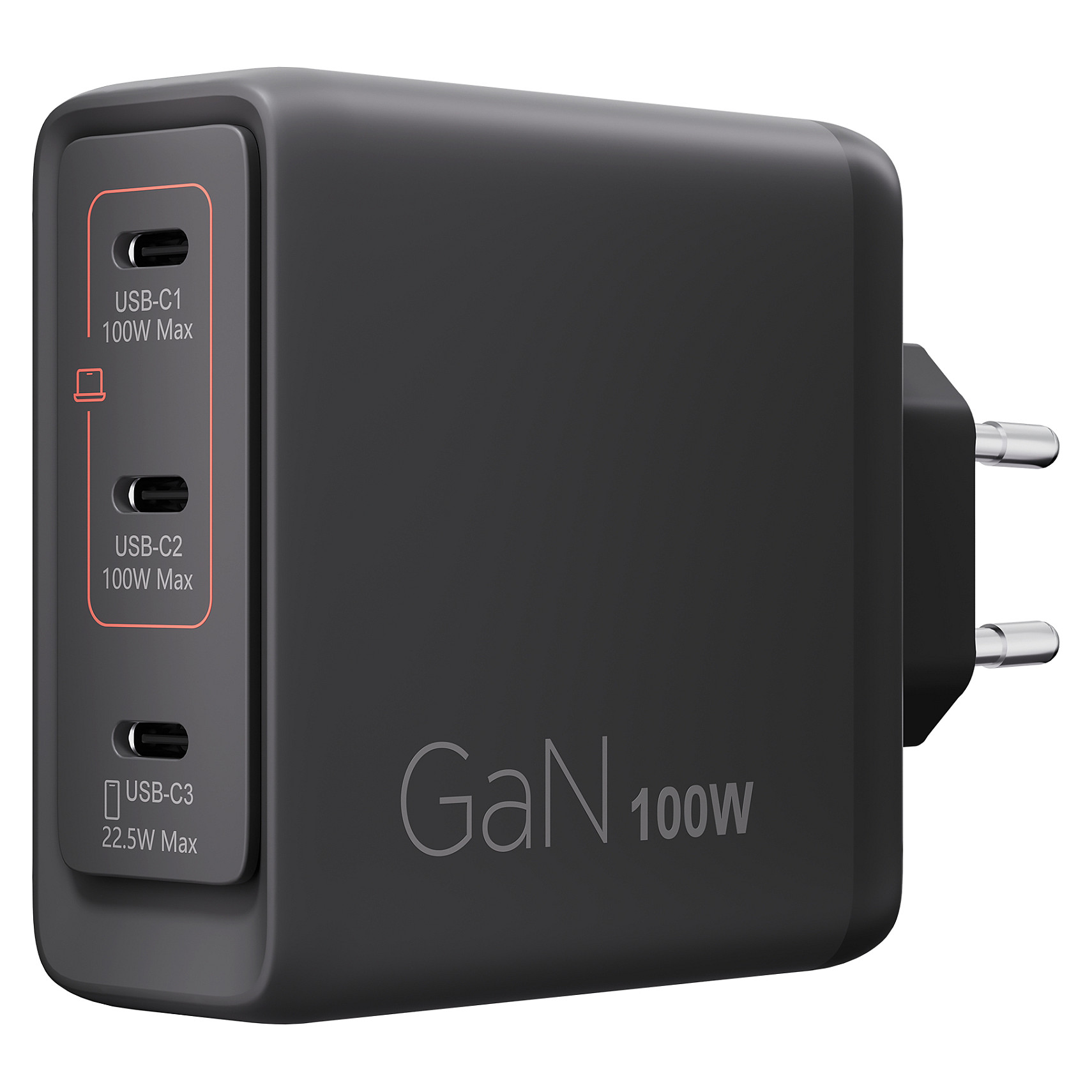 N Lenovo Multi-Port USB-C 100W GaN-LadegerÃ¤t/ Netzteil Schwarz inkl. USB-C Kabel (1,8m)-7