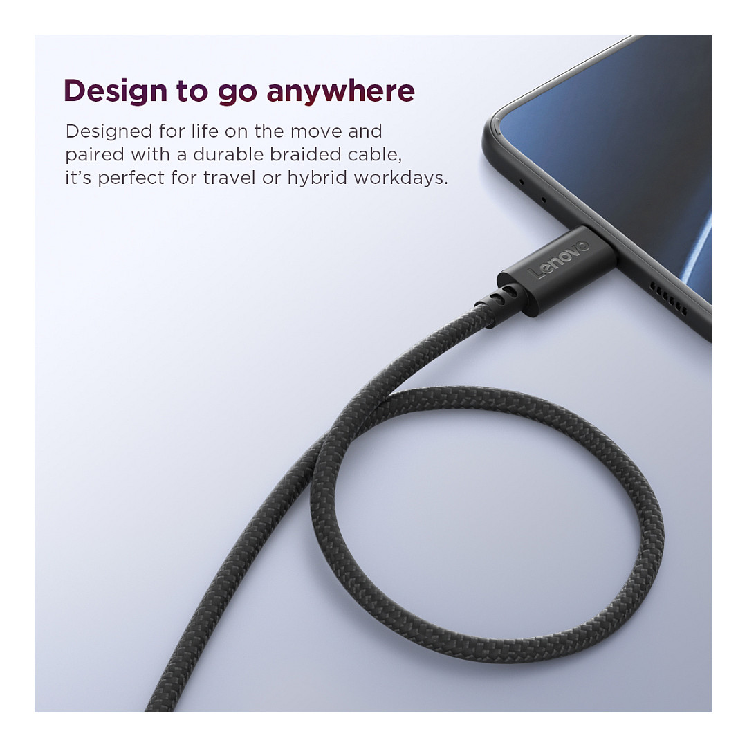 N Lenovo Multi-Port USB-C 100W GaN-LadegerÃ¤t/ Netzteil Schwarz inkl. USB-C Kabel (1,8m)-9