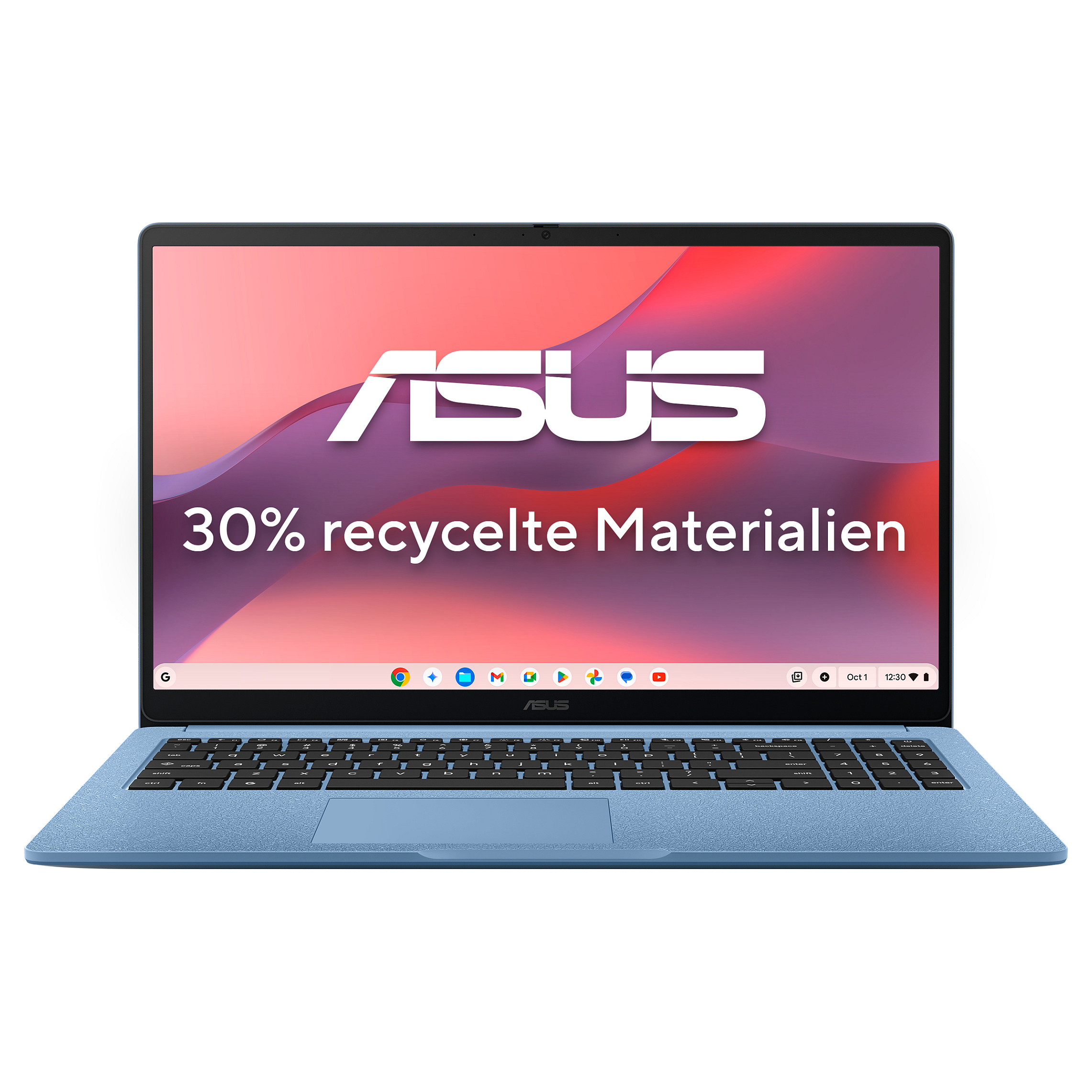 Laptop ASUS Chromebook CM15 (15.6", FHD, MediaTek Kompanio 540, 4GB, 128GB eMMC, ARM Mali-G57 MC2, Chrome OS, Non-HR tipkovnica, Plava)-0
