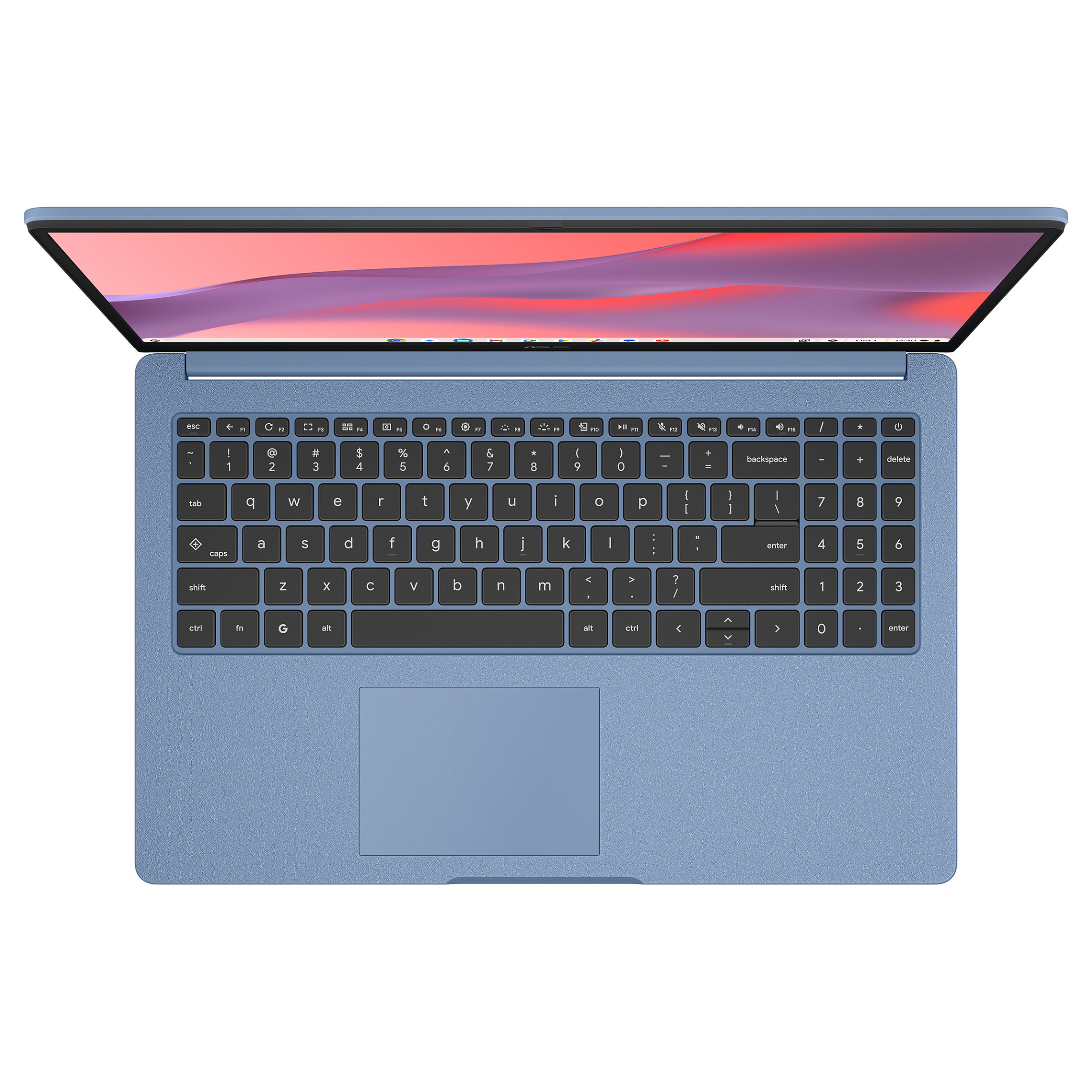 Laptop ASUS Chromebook CM15 (15.6", FHD, MediaTek Kompanio 540, 4GB, 128GB eMMC, ARM Mali-G57 MC2, Chrome OS, Non-HR tipkovnica, Plava)-3