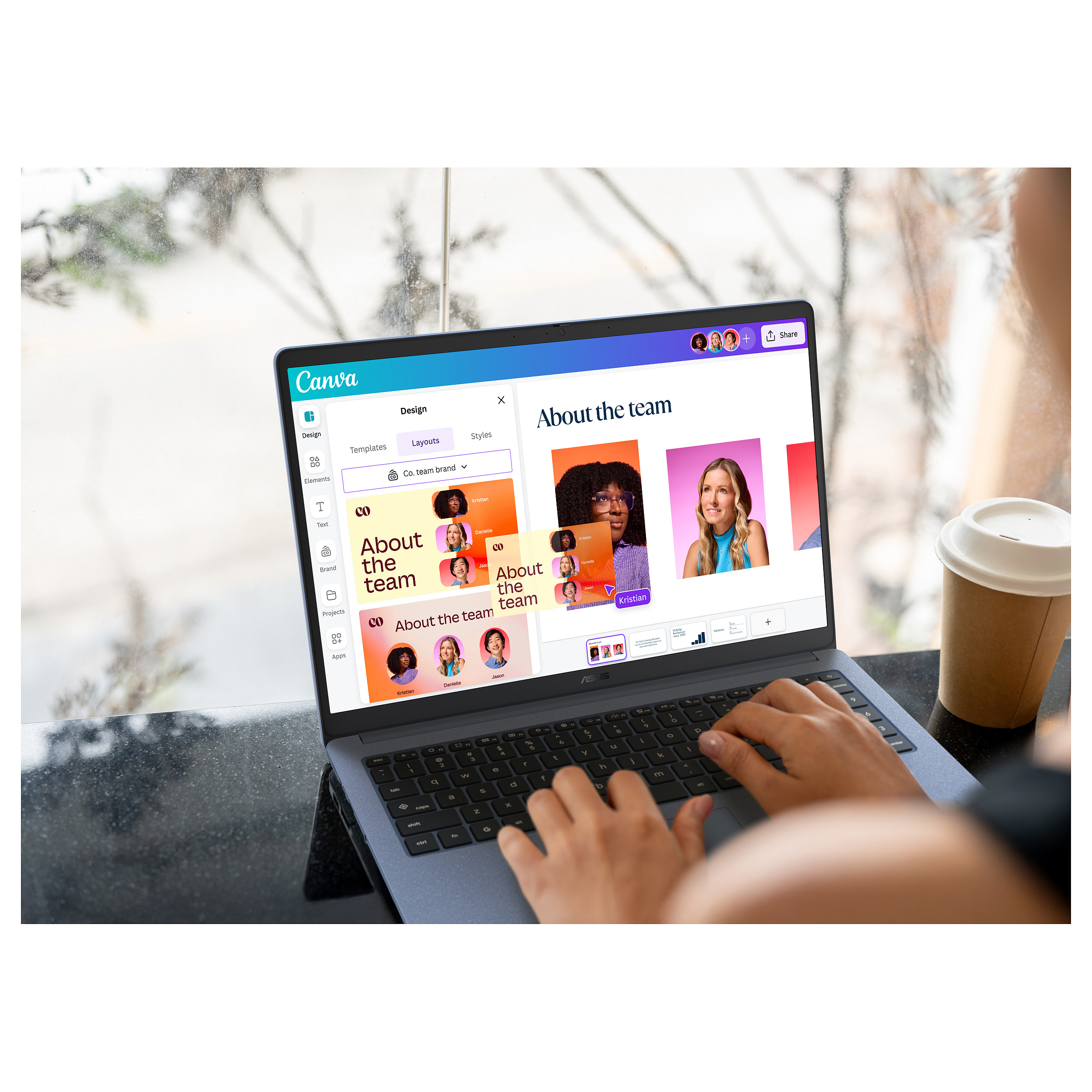 Laptop ASUS Chromebook CM15 (15.6", FHD, MediaTek Kompanio 540, 4GB, 128GB eMMC, ARM Mali-G57 MC2, Chrome OS, Non-HR tipkovnica, Plava)-5