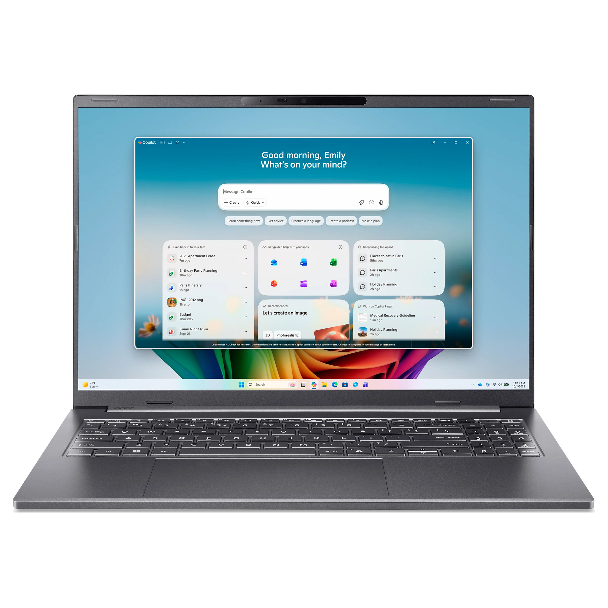 Laptop ACER Aspire 16 AI OLED (16", OLED, WUXGA, Intel Core Ultra 9 386H, 16GB, 512GB SSD, Intel Arc Graphics, Windows 11 Home, Non-HR tipkovnica, Steel Gray)-0